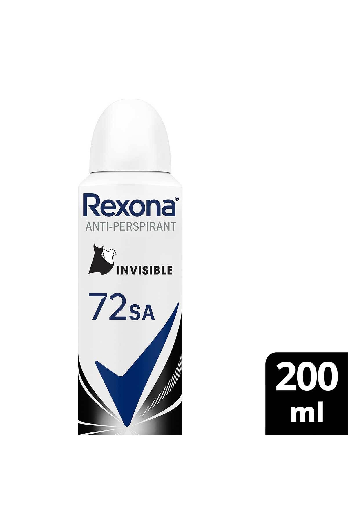 Rexona Kadın Sprey Deodorant Invisible 72 Saat Kesintisiz Koruma 200 ml