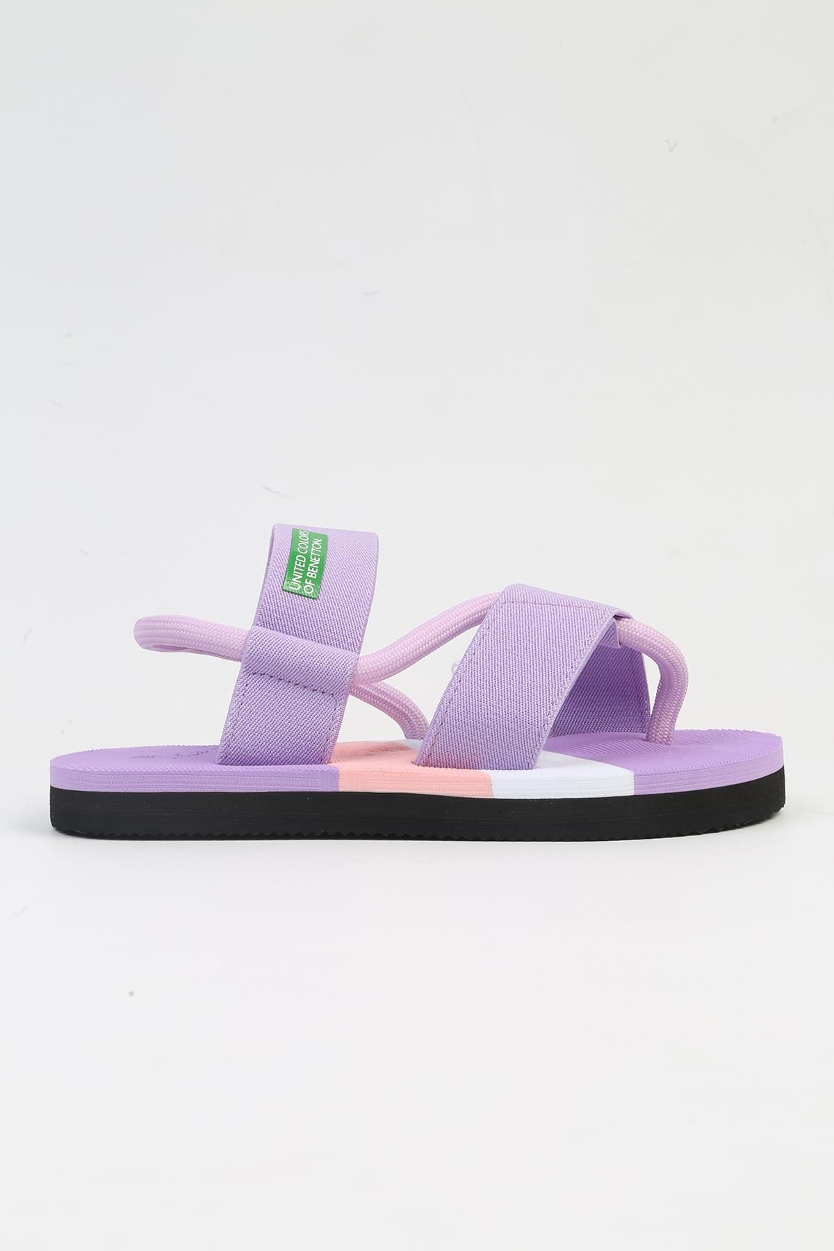 Benetton ® İTHAL Lila Kadın Sandalet BNI-10214