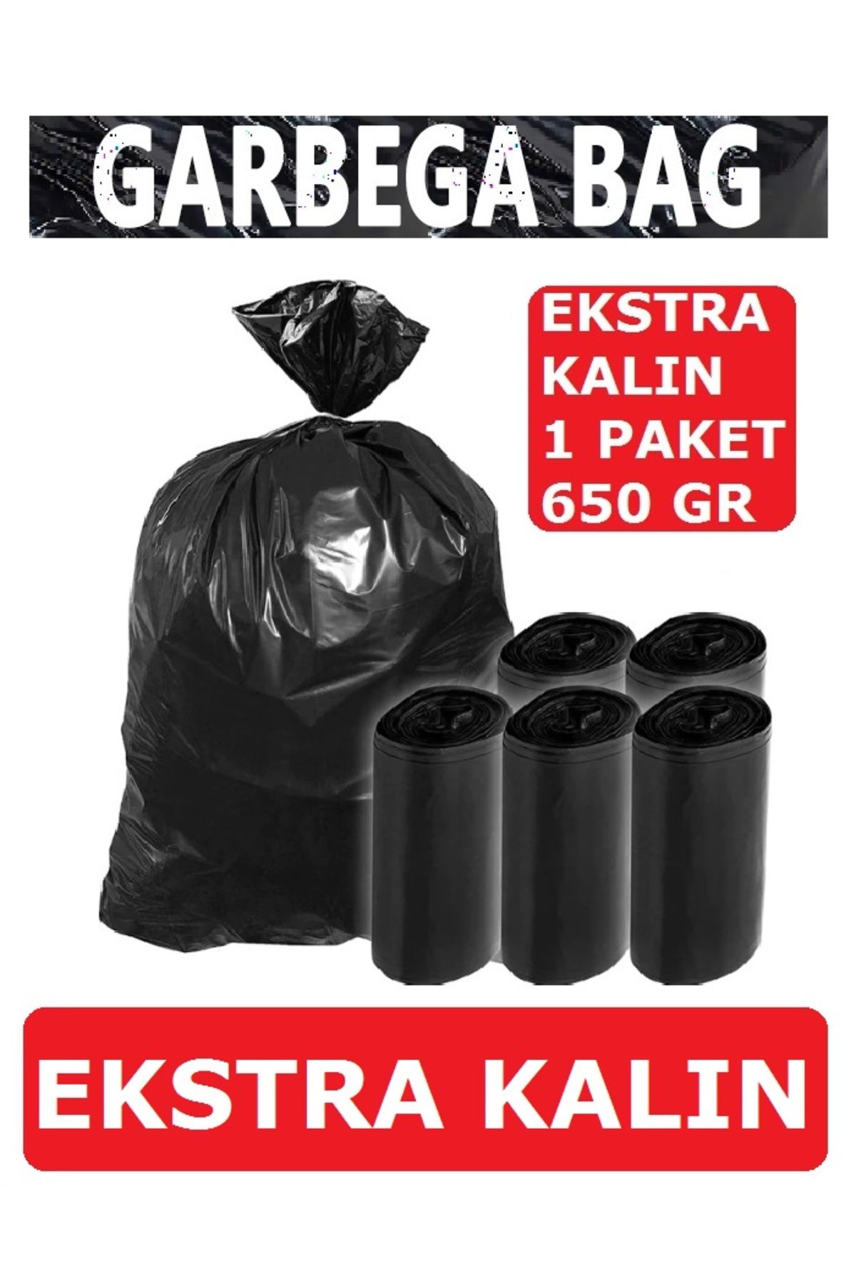 Aksaray İpek Temizlik Ambalaj Siyah Çöp Poşeti Jumbo Ekstra Kalın 80x110 Cm 650 gr 5 Paket 50 Adet ( Ağır Hizmet )