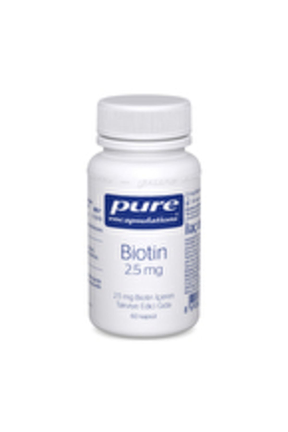 Pure Encapsulations Biotin 2.5 Mg 60 Kapsül ( 1 ADET )