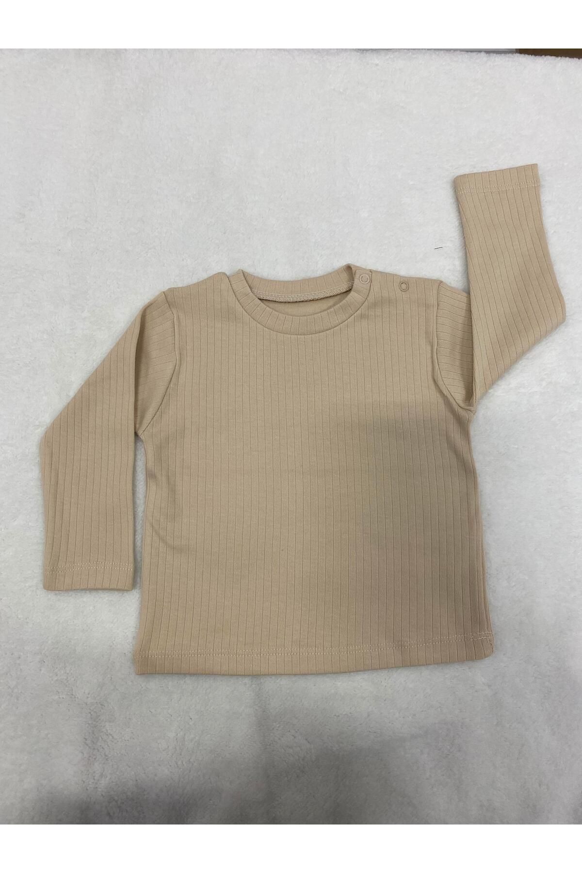 Tiffany Sweatshirt Raporlu Basic Theme - Bej