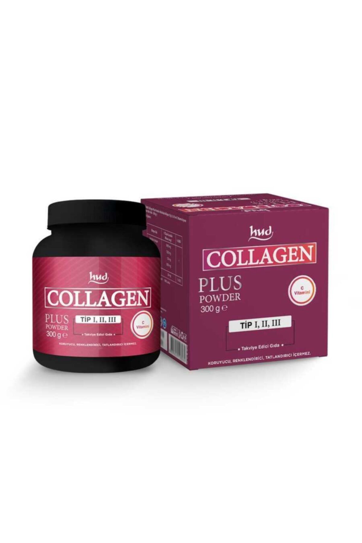Hud Collagen Plus Powder 300 G - Toz Kolajen (30 Günlük Porsiyon)