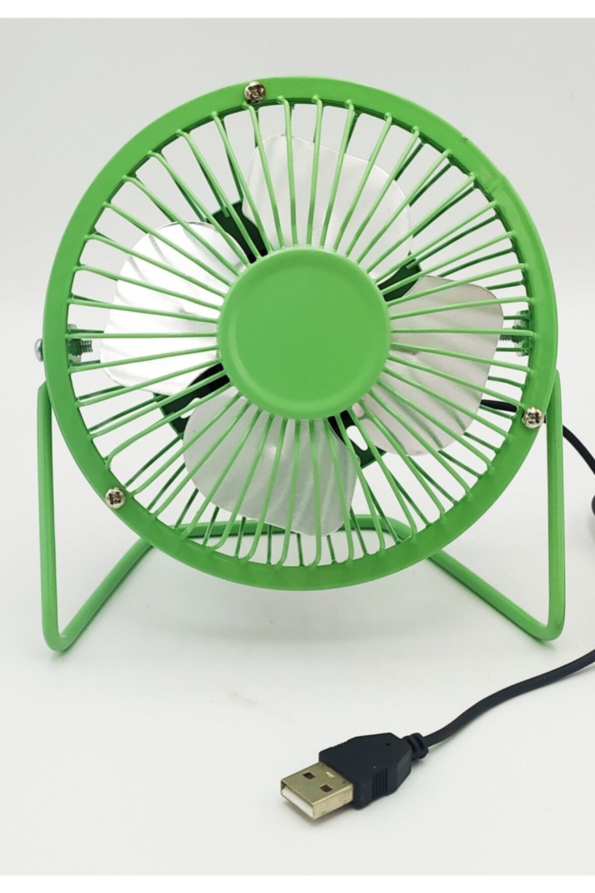 BAKSEPETE Yeşil Masaüstü Usb Soğutucu Mini Metal Fan