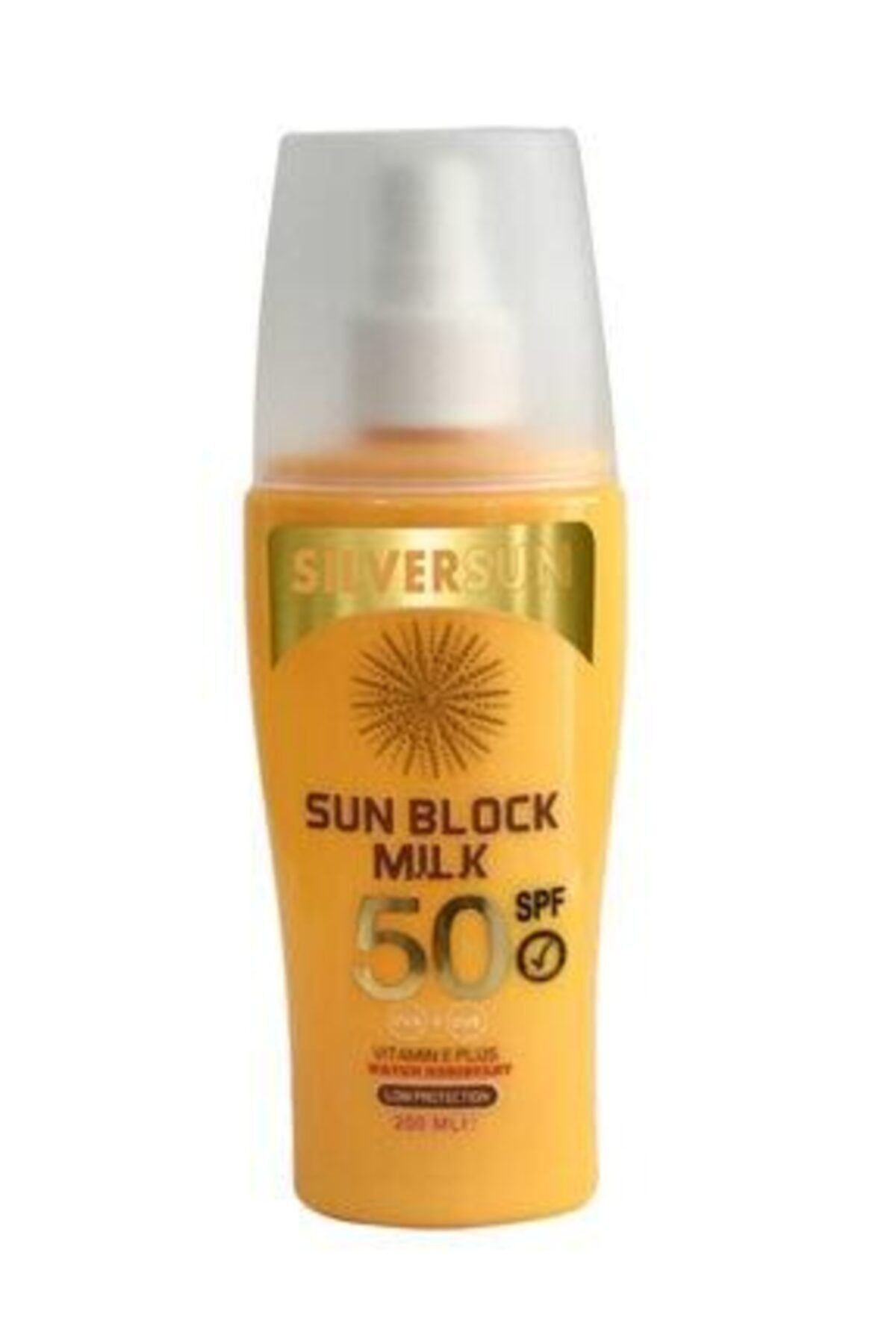 Silversun Sun Block Milk Spf 50 Uva+uvb Vitamin E Plus 200 ml 8011