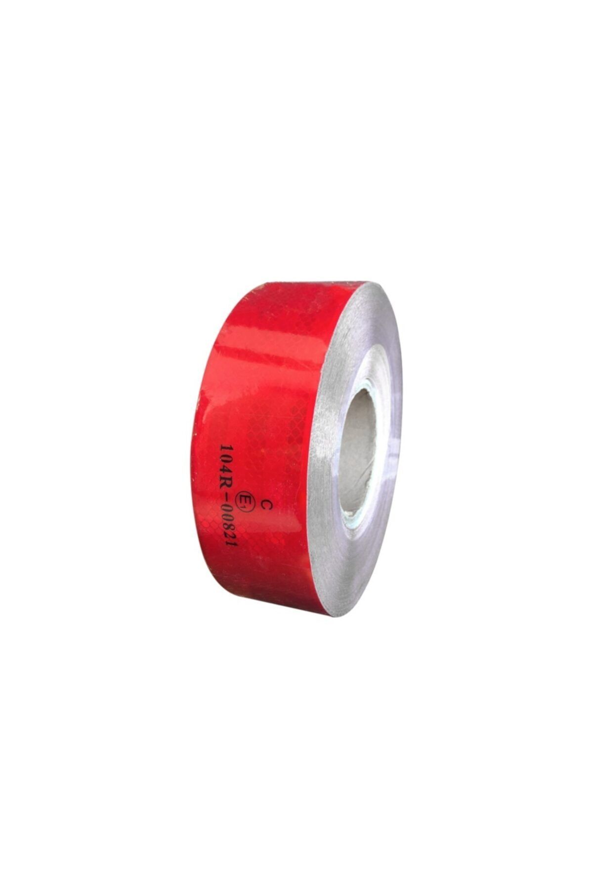 UYSAL HİDROLİK Reflektör Fosforlu Şerit Bant, Tüvtürk Onaylı 5,5 Cmx50 Metre Kırmızı