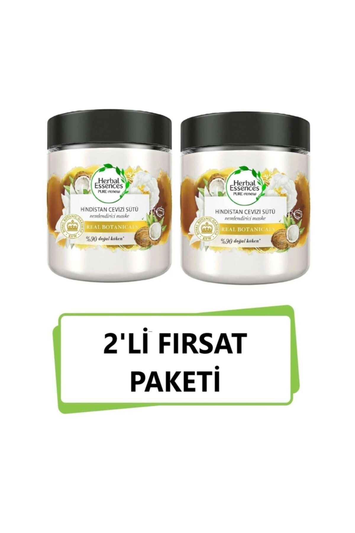 Herbal Essences 2'li Fırsat Paketi Hindistan Cevizi Sütü Nemlendirici 250ml + 250ml
