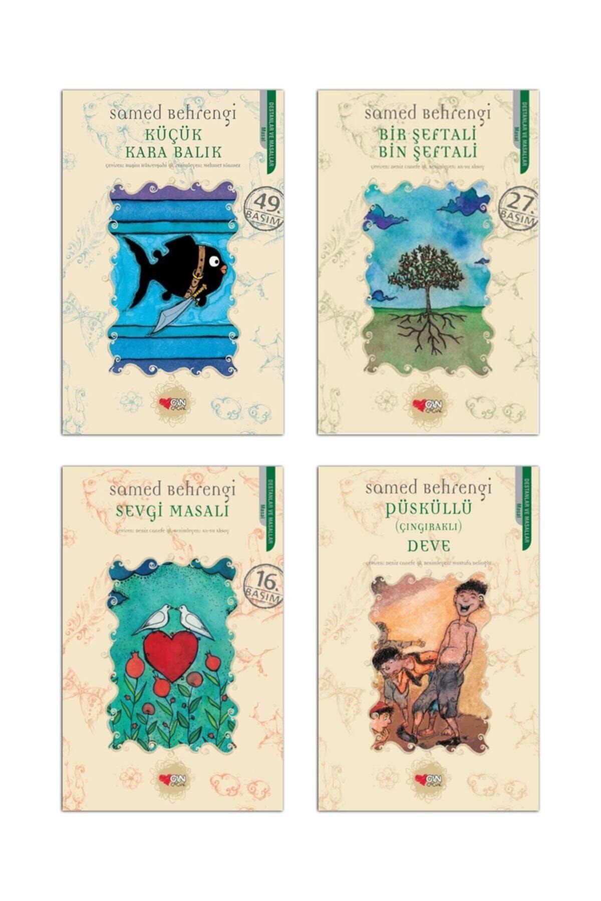 Can Çocuk Yayınları Küçük Kara Balık-püsküllü Deve-sevgi Masalı-bir Şeftali Bin Şeftali-samed Behrengi 4 Kitap Set