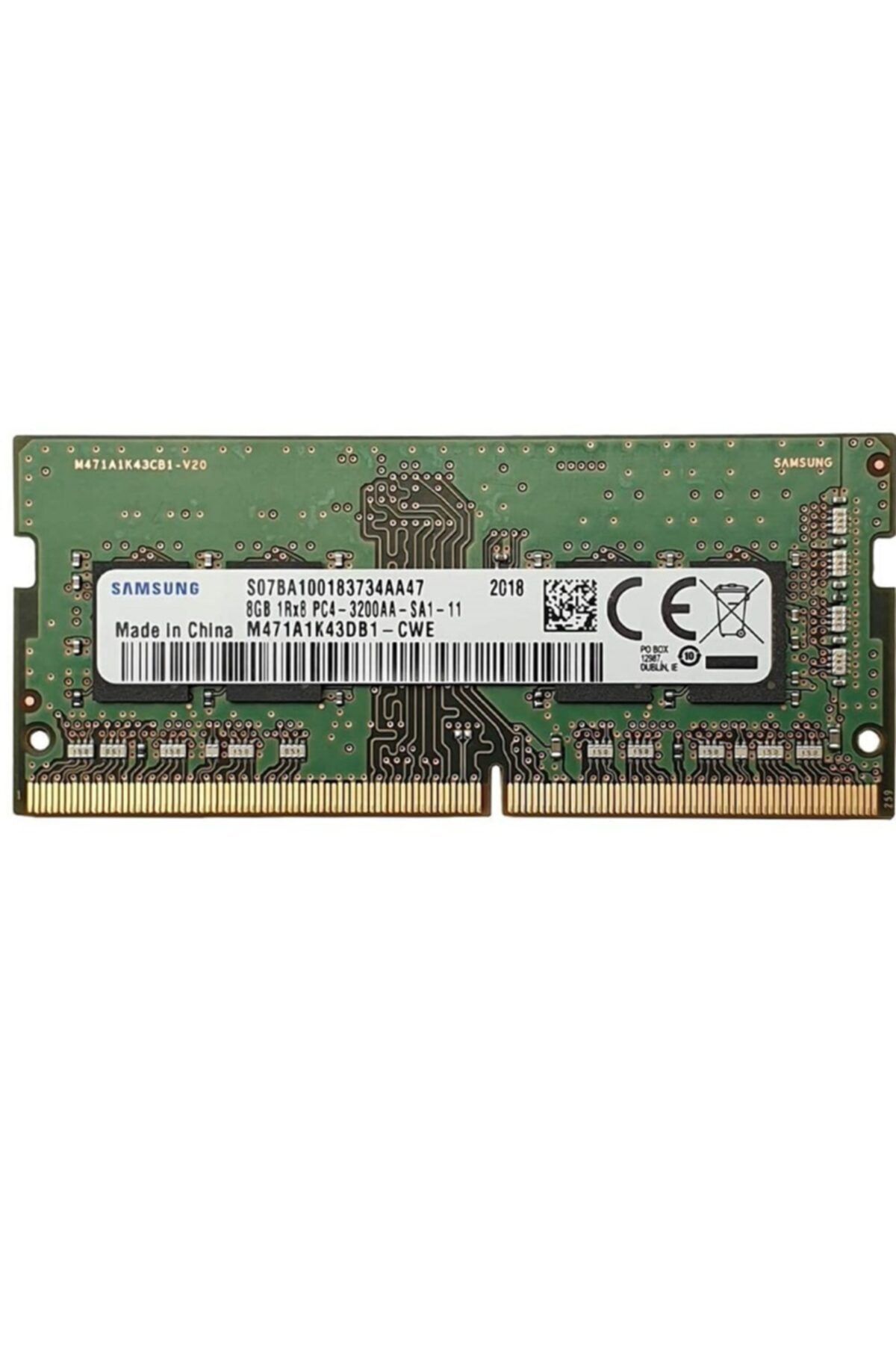 Samsung M471A1K43DB1-CWE 8 GB DDR4 3200 mHz Notebook Ram