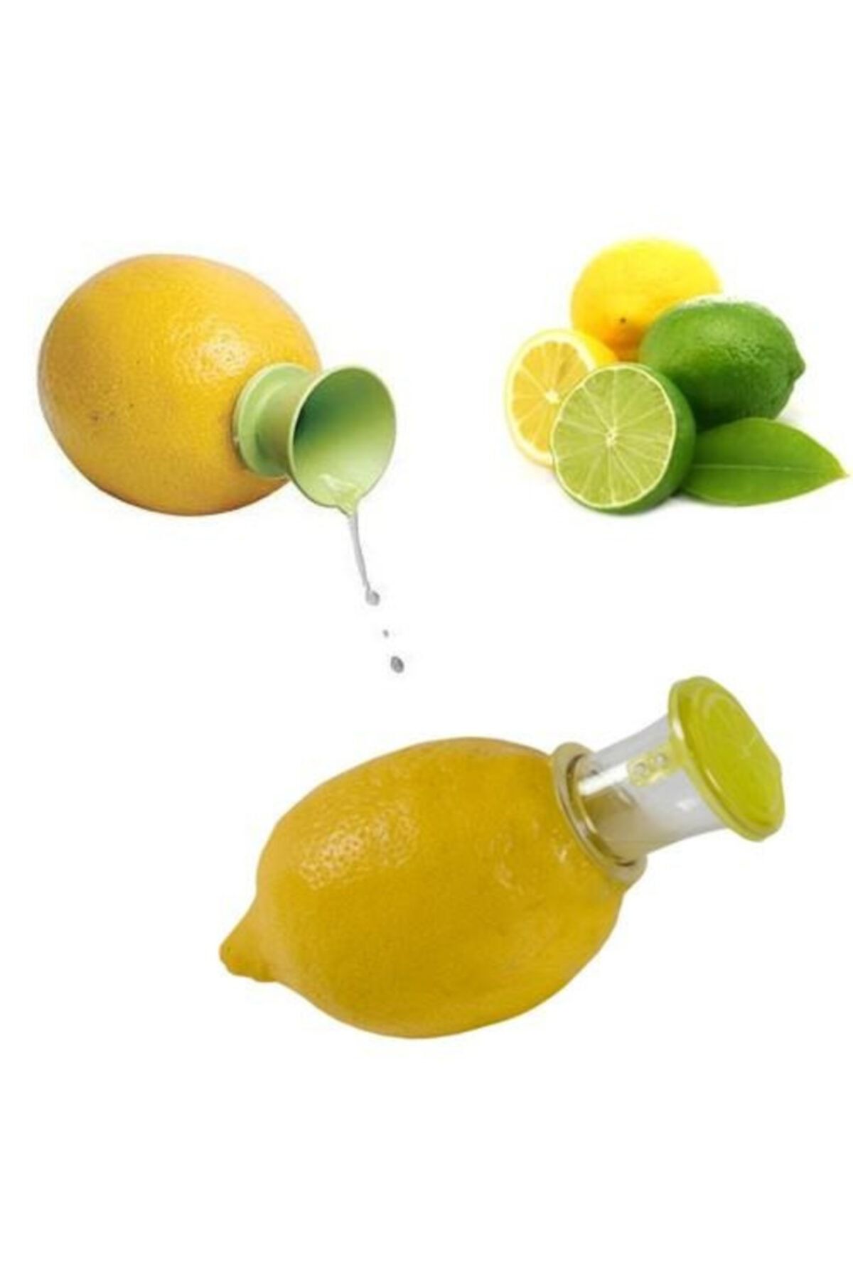 FırsatVar Limon Sıkacağı Pratik Limon Suyu Sıkma Aparatı Limona Takılan