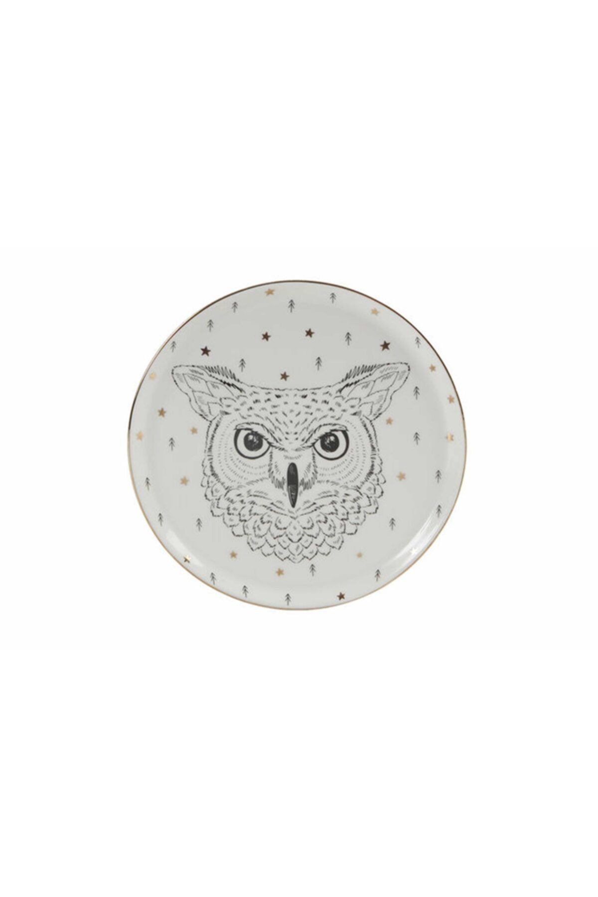 Porland Lfh Forest Owl Düz Tabak 20cm