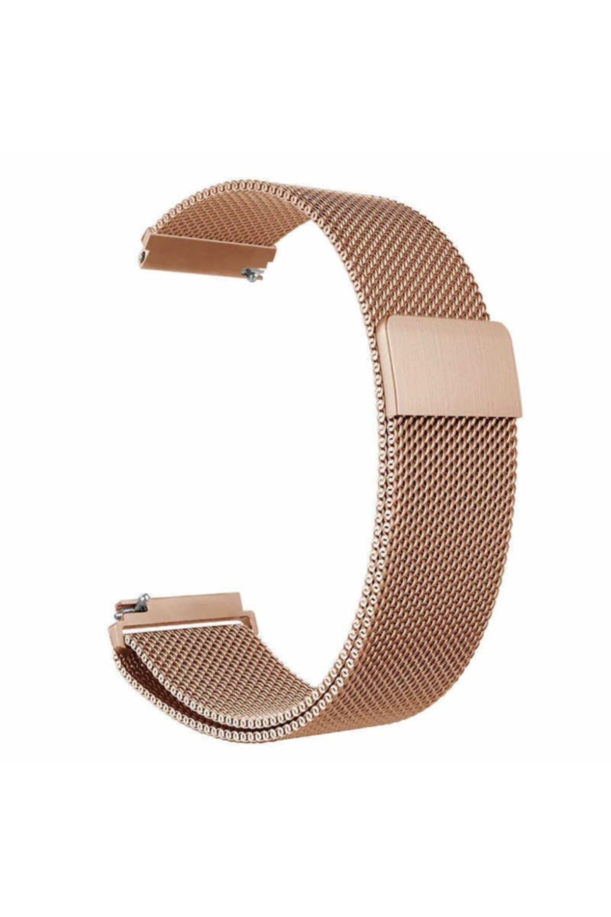 Fibaks Samsung Galaxy Watch Gear S2 (20MM) Saat Kordonu Metal Örgü Hasır Kordon Kayış Bileklik