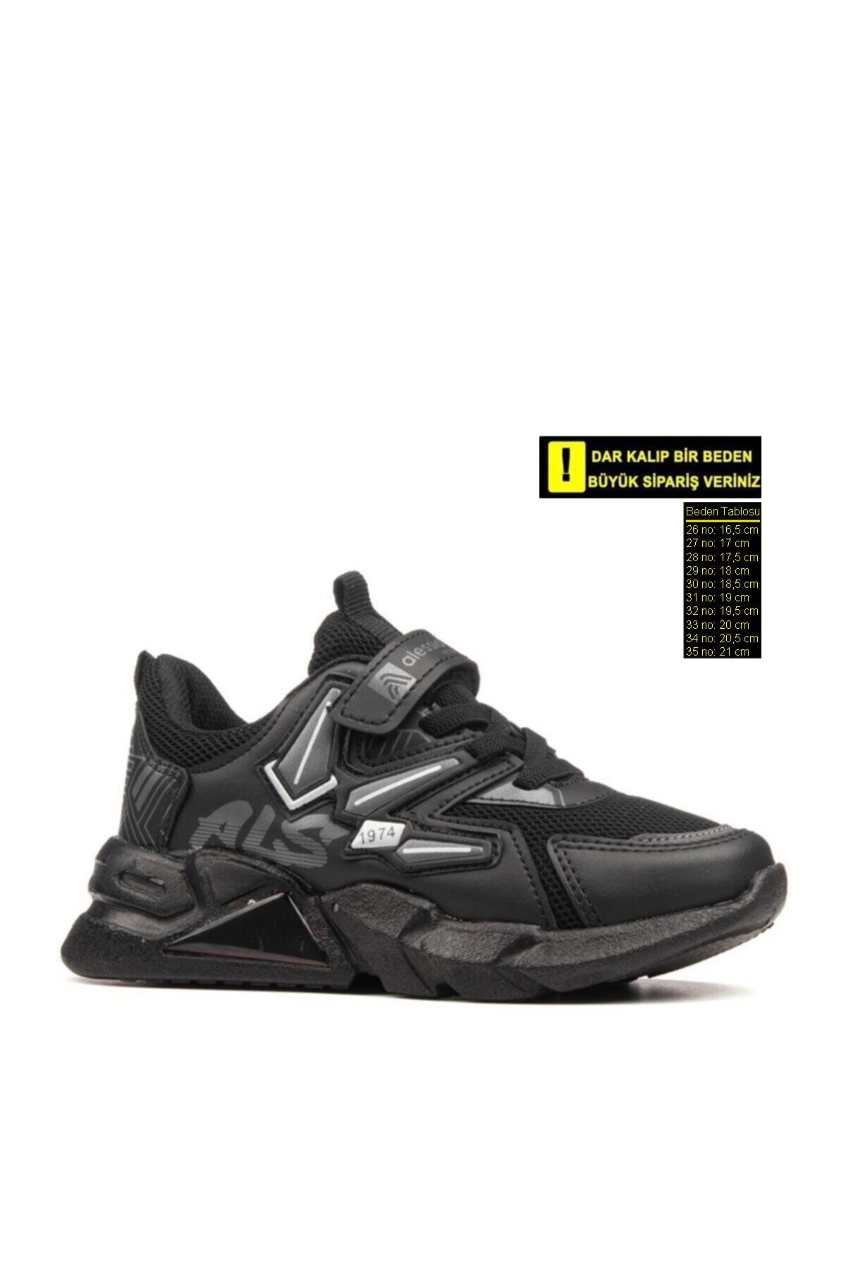 Alessio Siyah - Erkek Çocuk Günlük Spor Ayakkabı