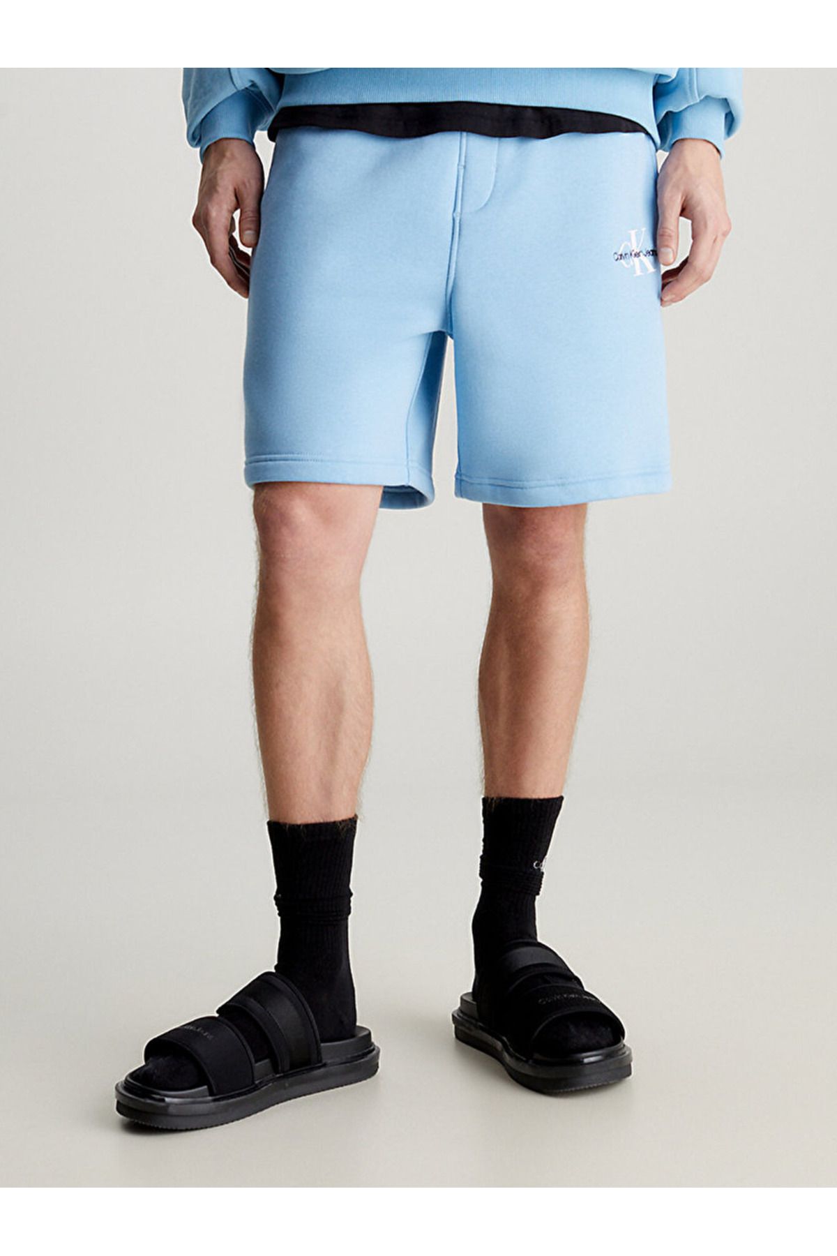 Calvin Klein Monogram Fleece Jogger Shorts