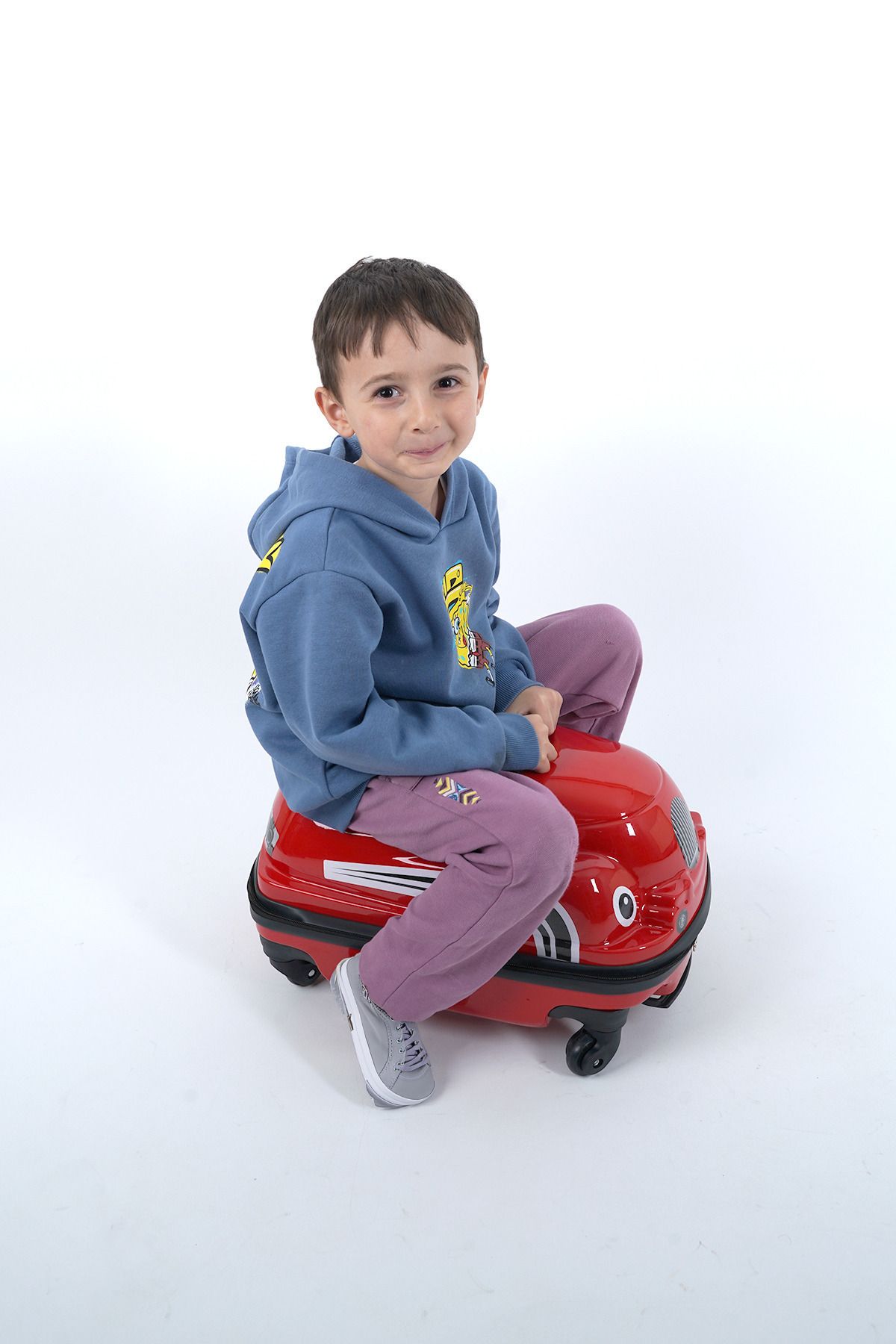 Protocol London ABS Sürülebilir Çocuk Valizi Çok Renkli