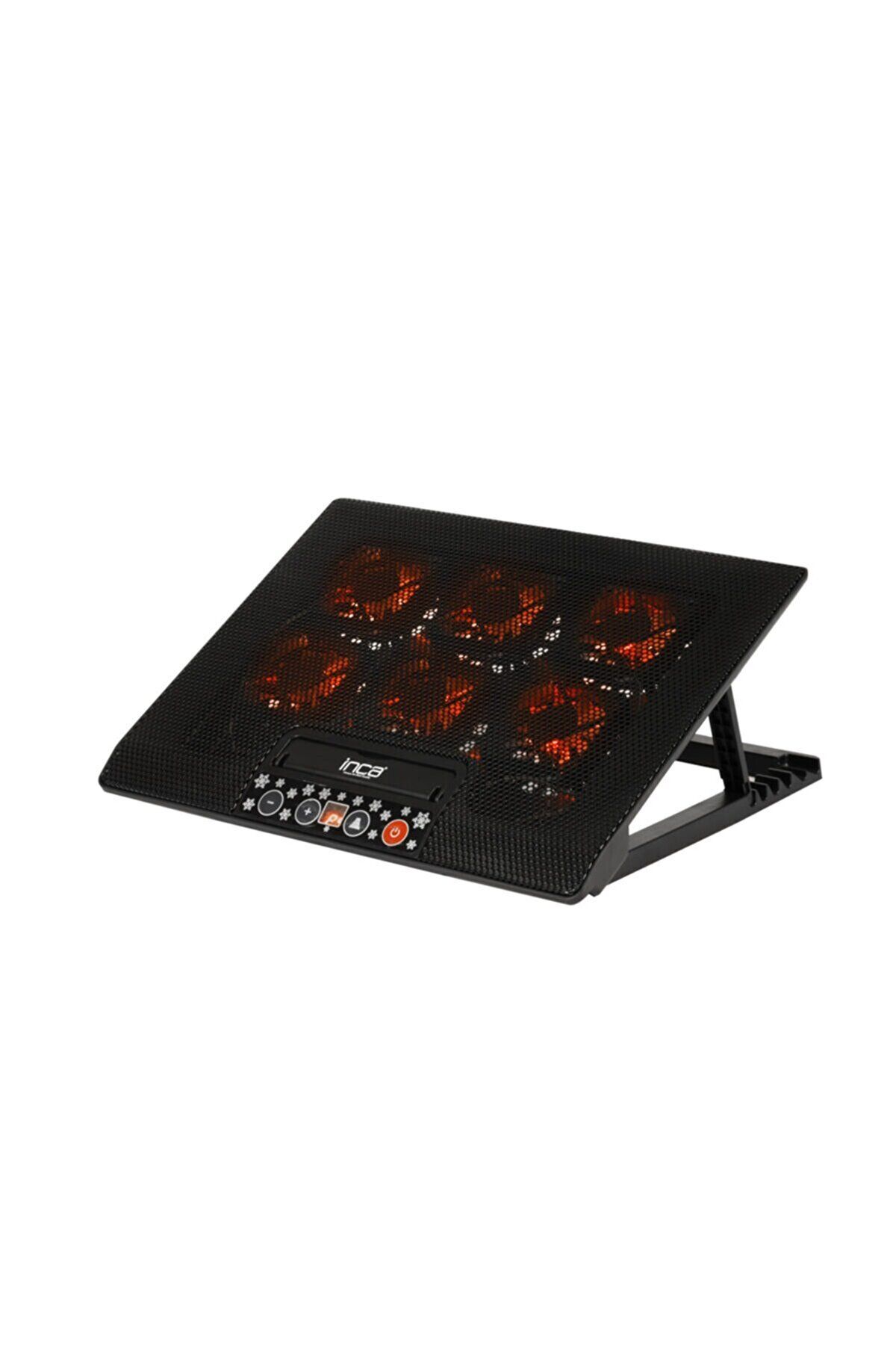 Inca İnc-604Tgs 6X Fan Kontrollü Paneli 2X Usb 6,Kd,Gm Notebook Soğutucu