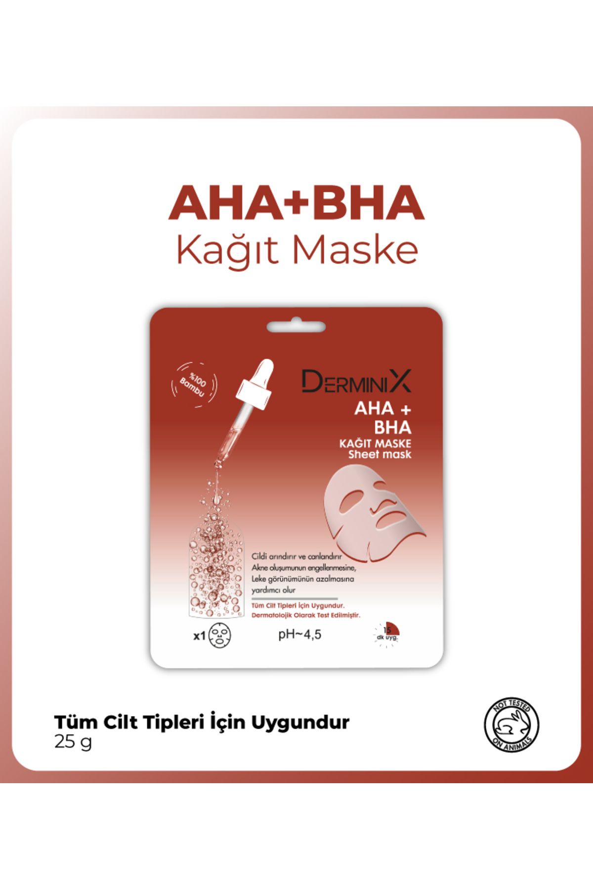 Derminix Aha Bha Kağıt Maske