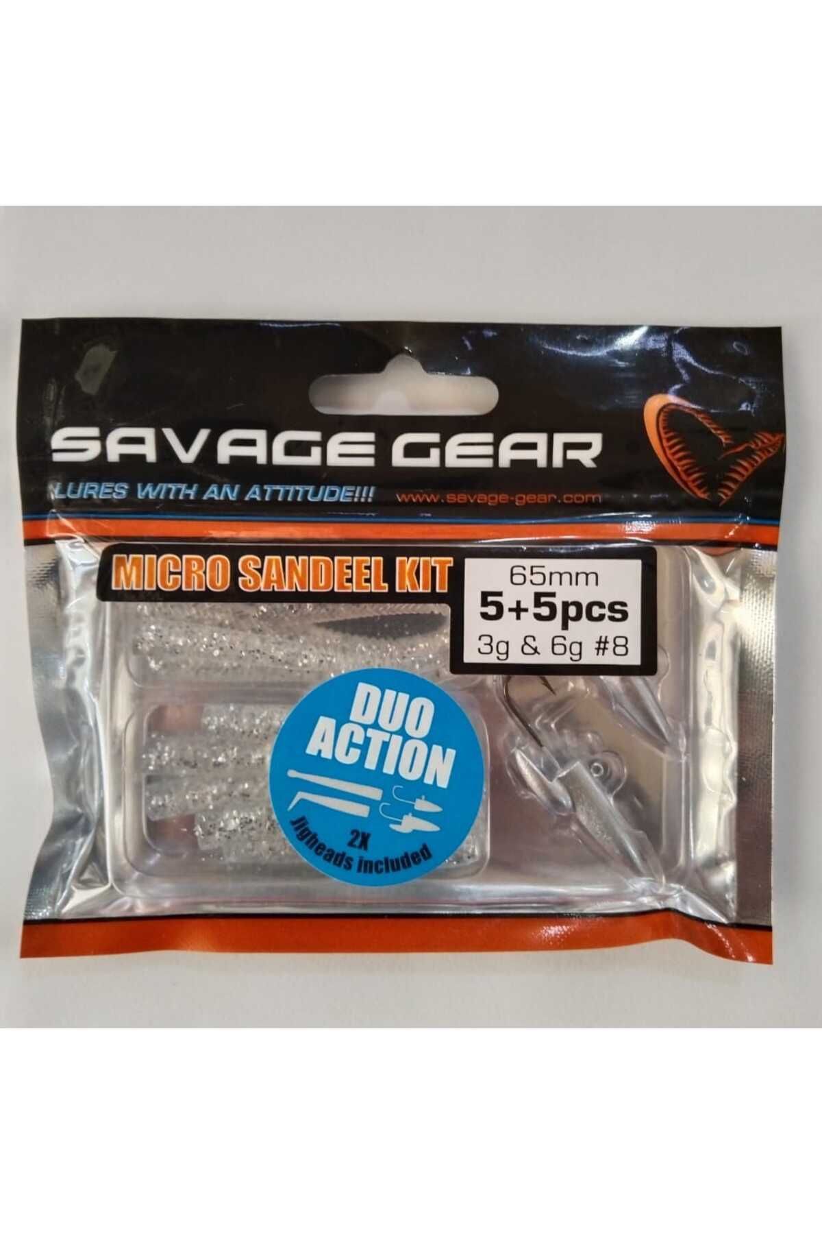 Savage Gear Lrf Micro Sandeel Kit 12 Adet (1+1 5+5) Suni Yem - silver