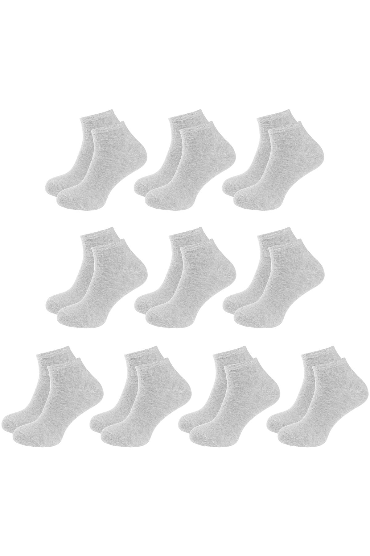 ANTHONY JACKSON 10 Çift Kutulu BAMBU Premium Bay-Bayan Patik Çorap - Bilek Boy Kısa Spor Koşu ve Yürüyüş Çorabı