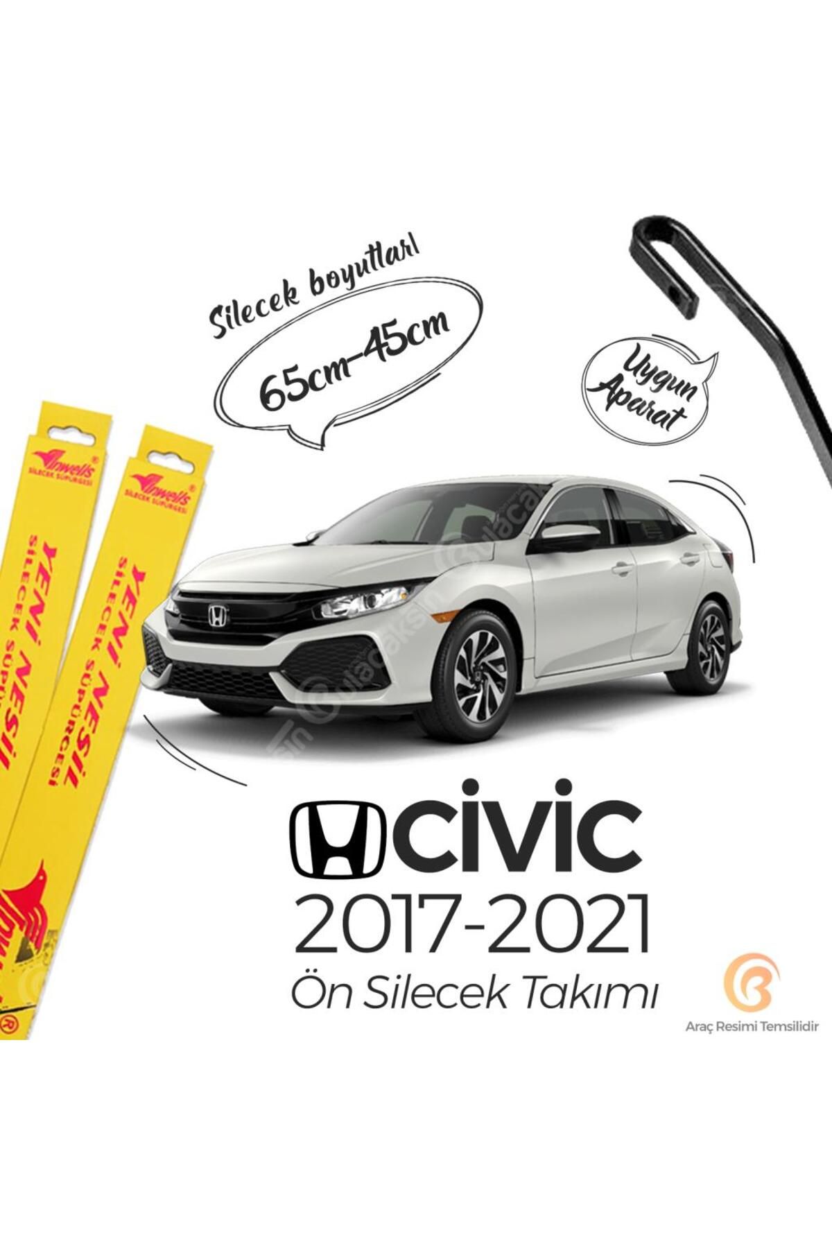 Inwells Honda Civic Fc5 Muz Silecek Takımı (2017-2021)