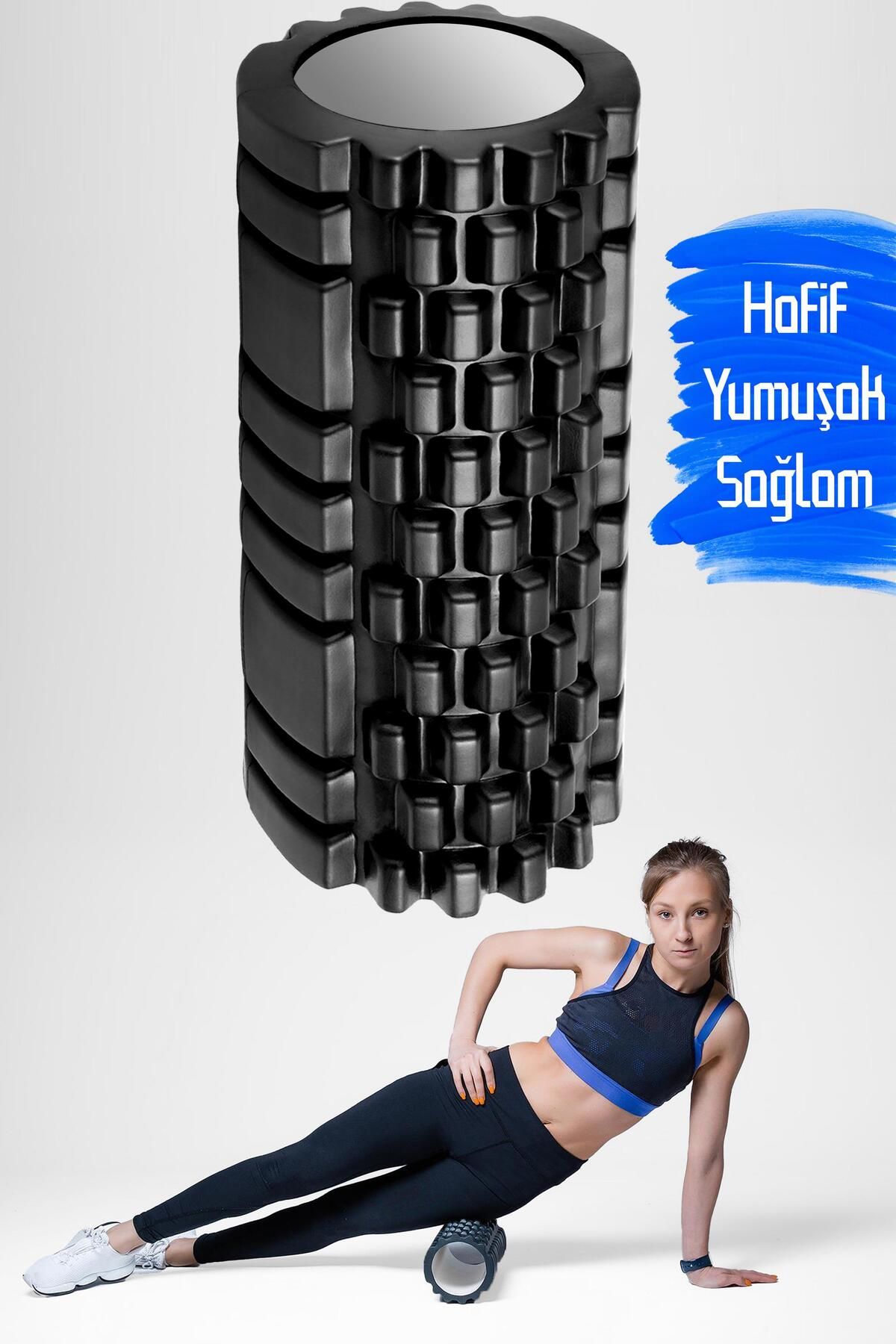 Telvesse Foam Roller Fitness Masaj Rulosu Pilates Köpüğü Yüksek Yoğunluklu Orta Yumuşak