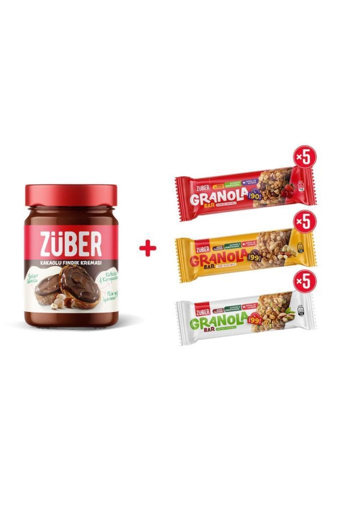 Züber Fındık Kreması Kakaolu + Granola Bar Deneme Paketi