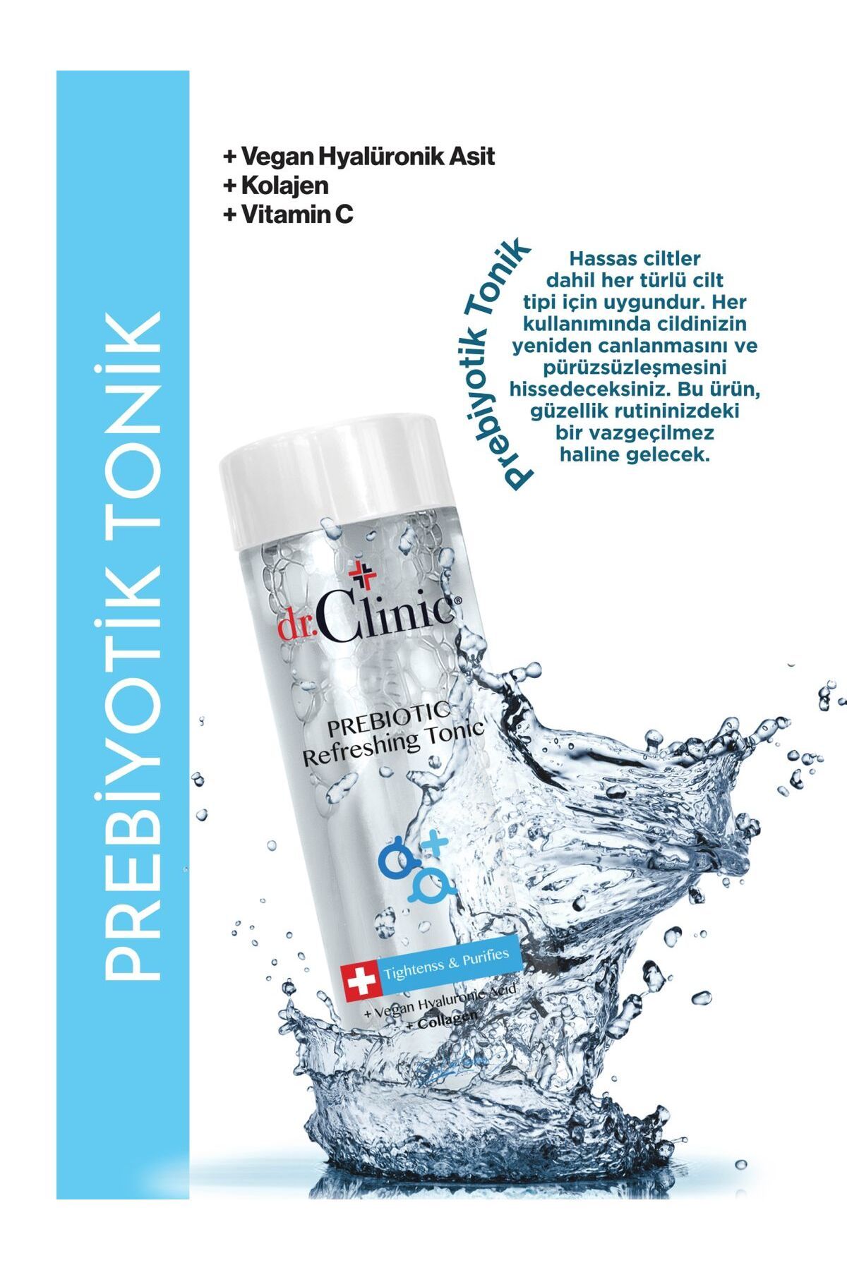 Dr. Clinic Prebiotic Yüz Temizleme Tonic 150 ml