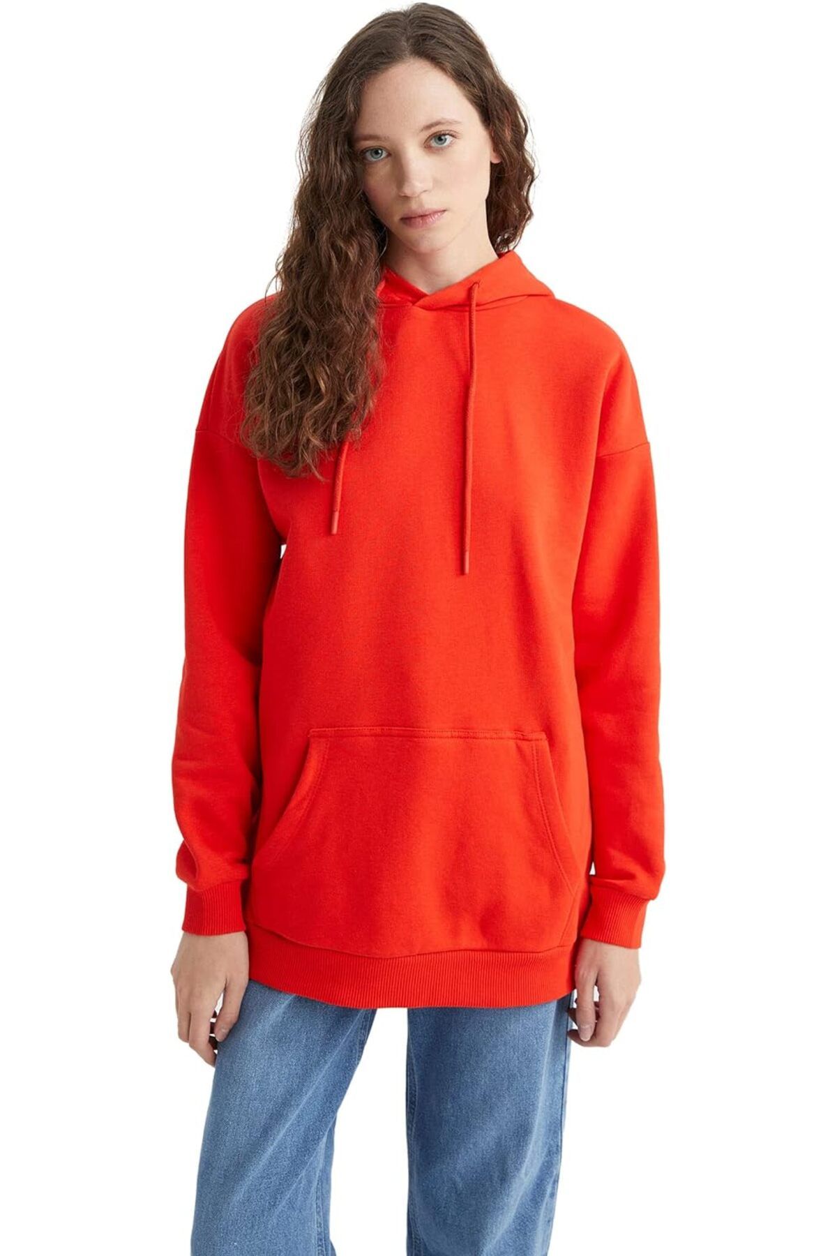 Store Kadın Oversize Fit Kapüşonlu Sweatshirt