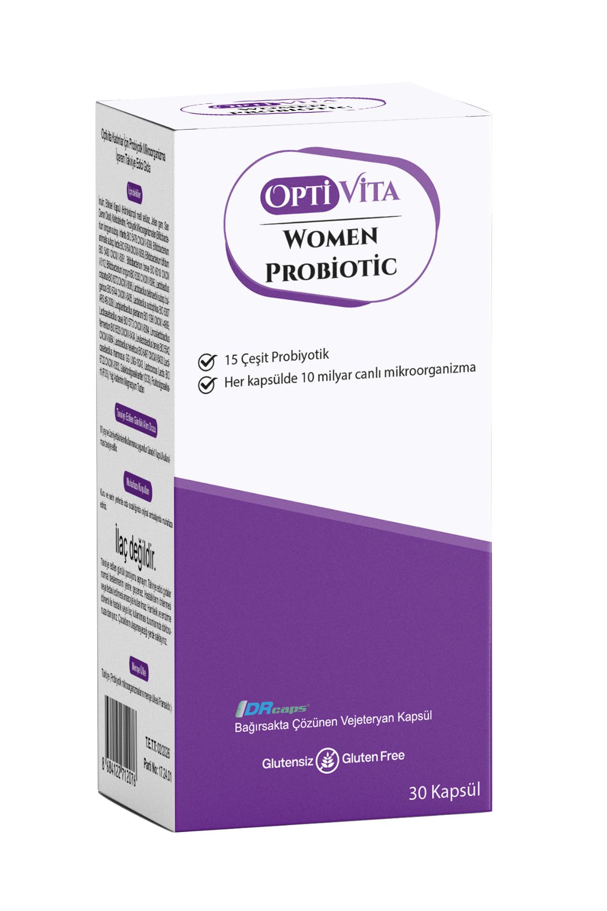 Optivita Women Probiotic Kadınlar İçin Probiyotik Mikroorganizma 30 Kapsül