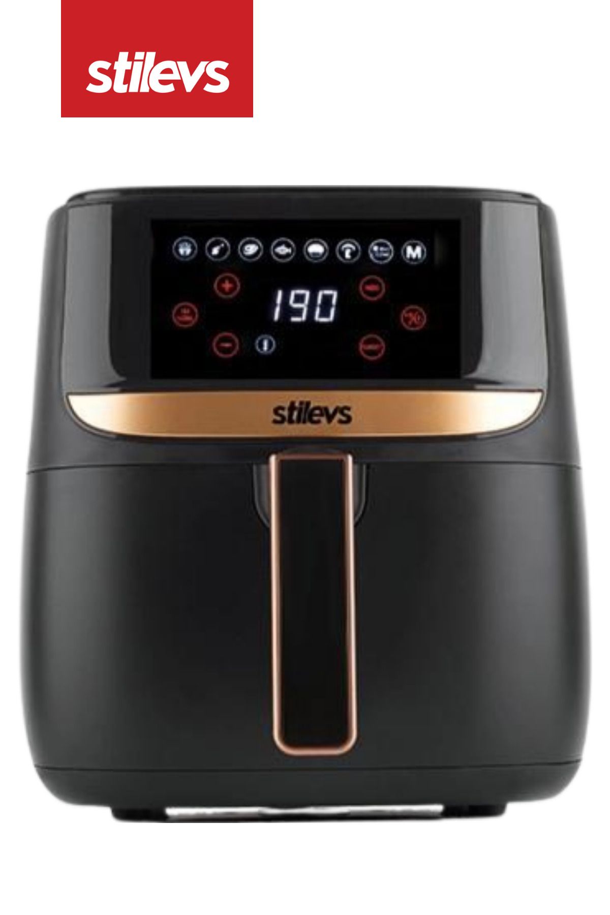 Stilevs Airtron AF-700 Airfryer / Sıcak Hava Fritözü Siyah & Bakır SGH25670