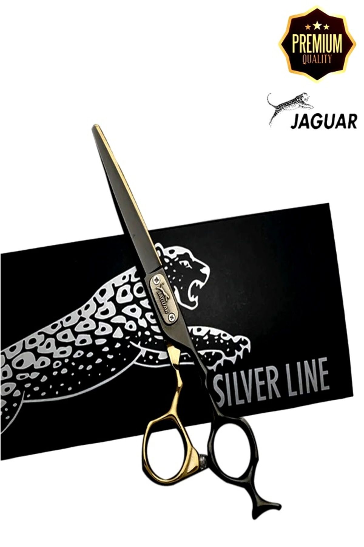 Genel Markalar Jaguar 6 inc Profesyonel Saç Sakal Kesim Makası Düz Makası Berber Kuaför Saç Kesim XLJ51B