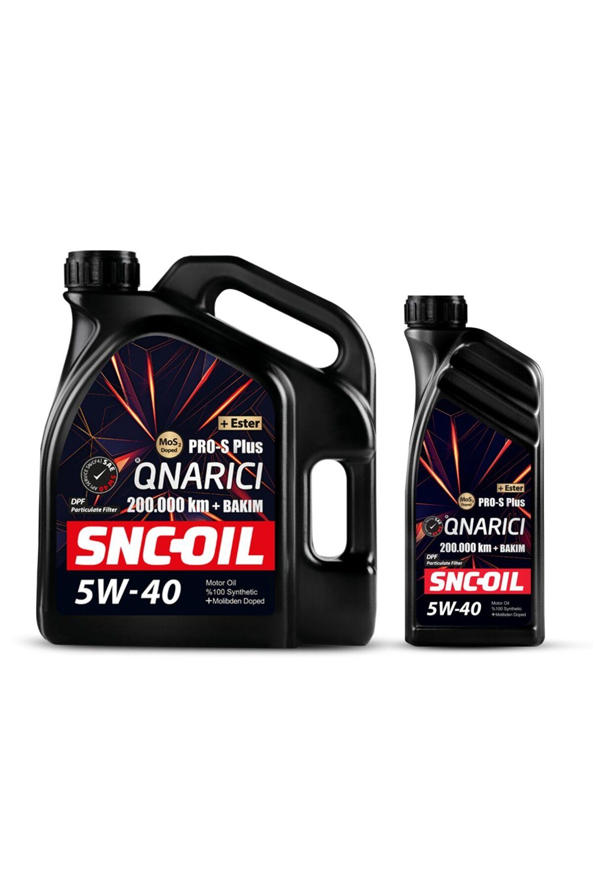 snc Icon Group - SNC-OIL 200.000 Km + Bakım Pro-S Plus Onarıcı 5W-40 Motor Yağı (4+1 Litre)
