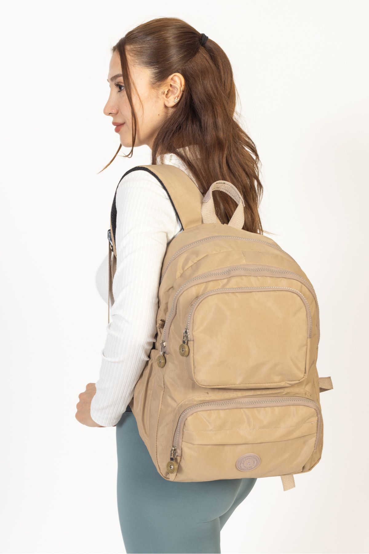 collectionKESH Vizon klinkır sırt çantası okul, laptop ve seyahat çantası su geçirmez kumaş