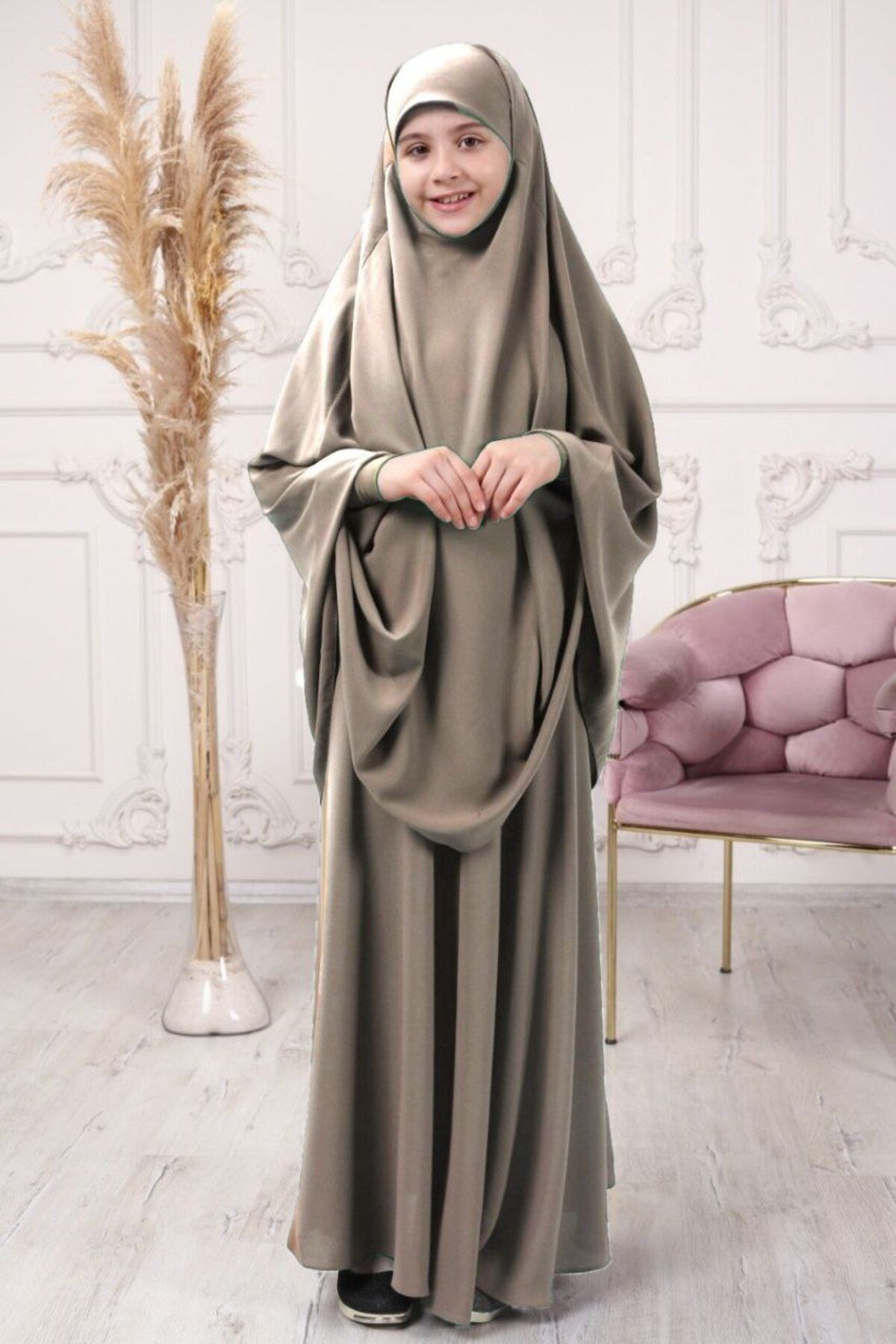 Şahane 2 Parçalı Çocuk Yazlık Çarşaf Hijab