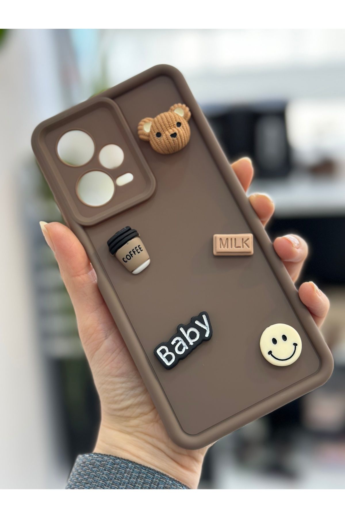 Go Aksesuar Xiaomi Redmi Note 12 Pro 5g Uyumlu Çikolata Baby Oyuncak Tasarımlı Silikon Kılıf