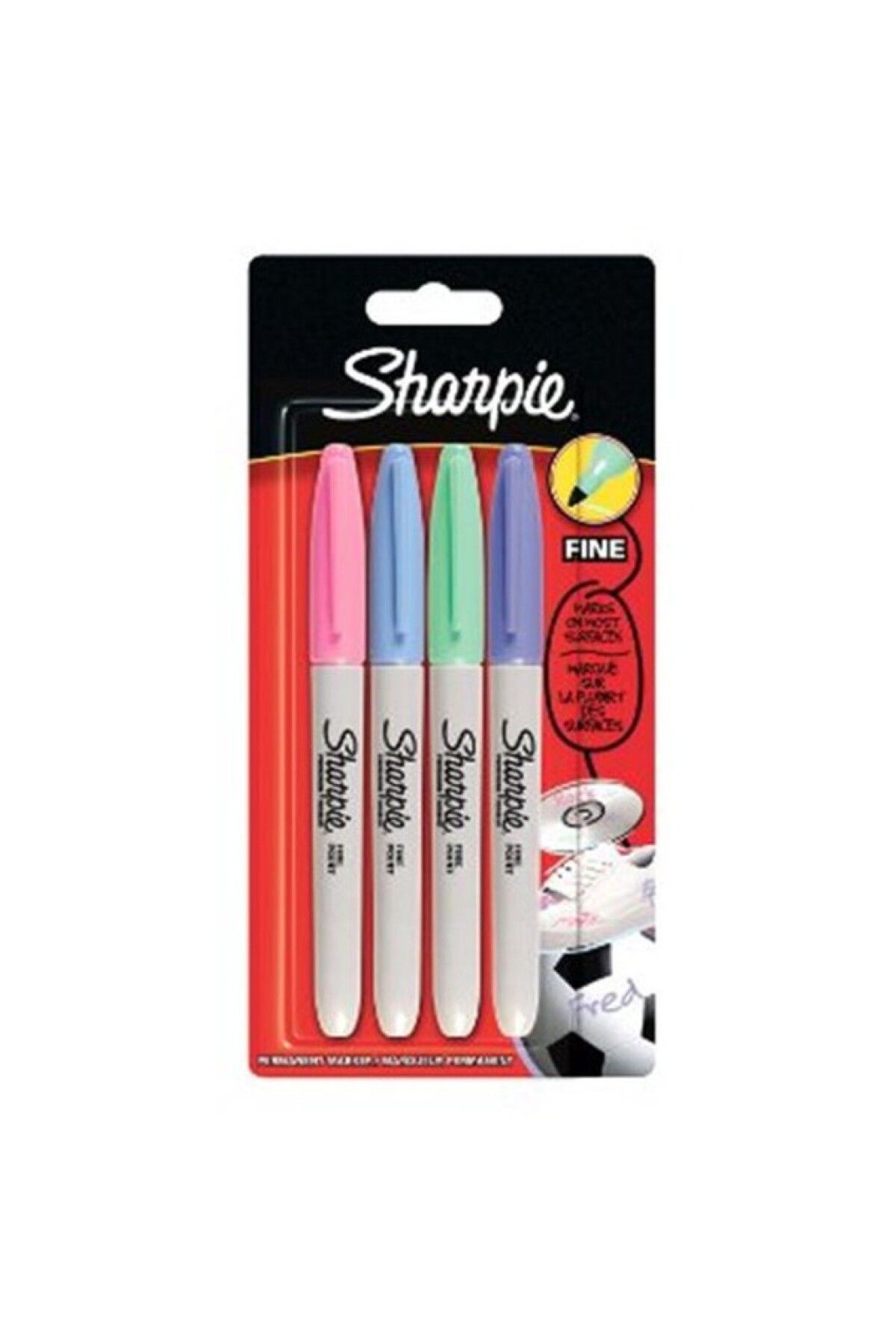 Sharpie Fine 4'lü Yuvarlak Uç Permanent Markör Pastel Renkler Set / 169734