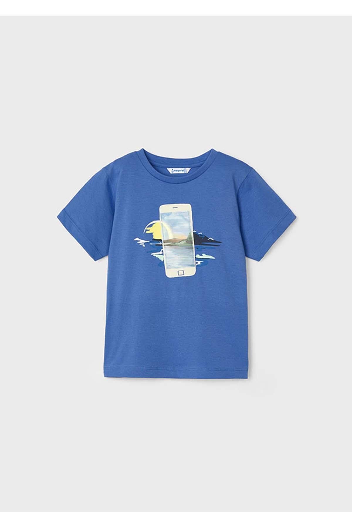 Mayoral Yazlık Erkek Kısa Kol T-shirt - Mavi