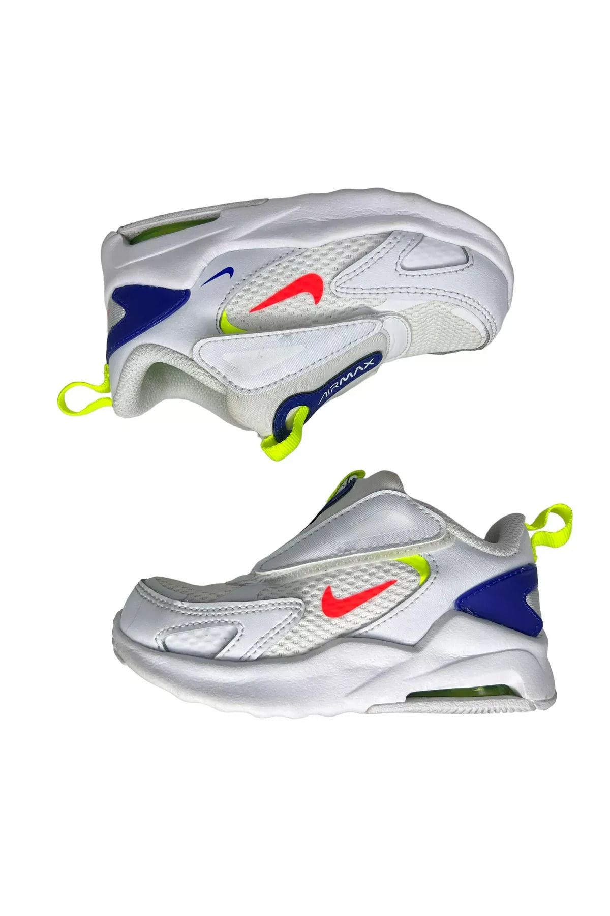 Nike Air Max Bolt CW1629-103 Ayakkabı Beyaz Mavi Parlak Sarı