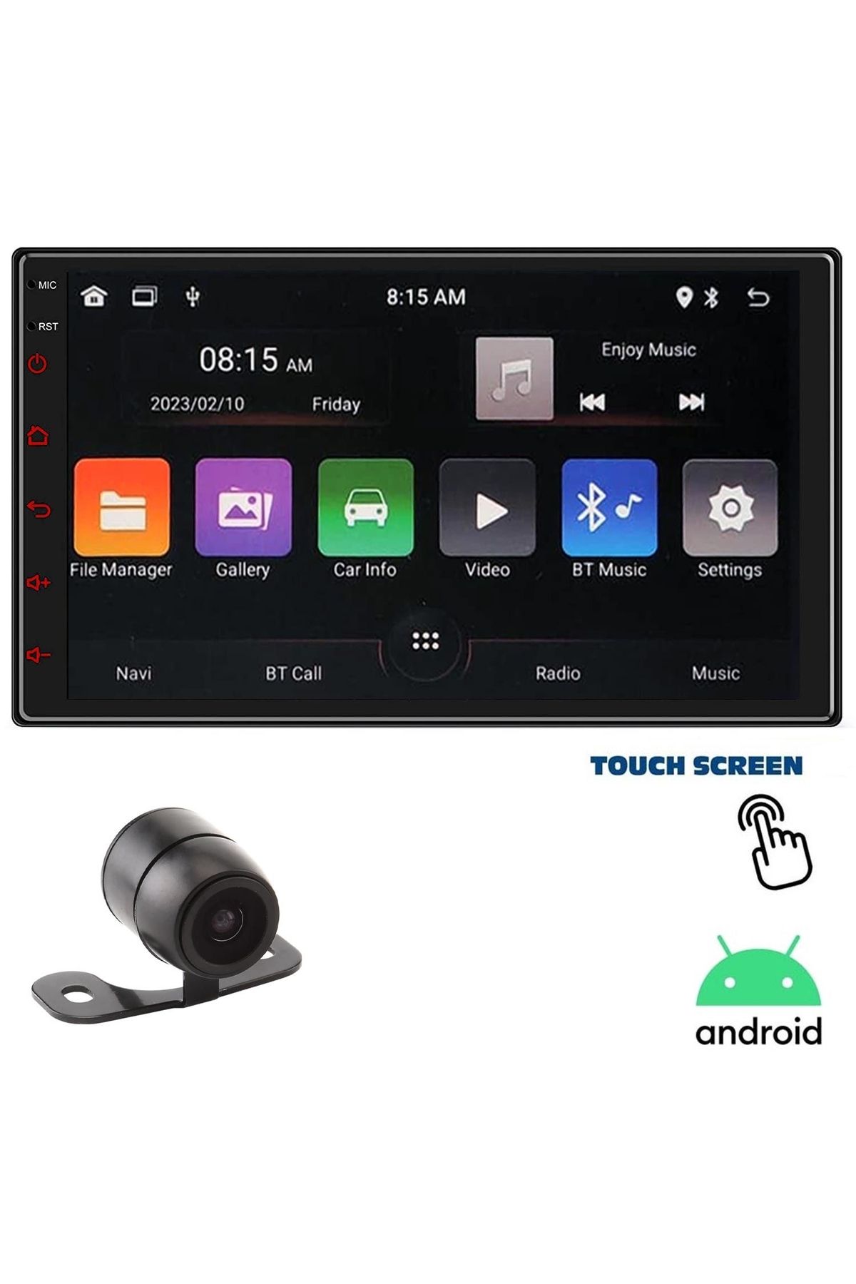 Sunask Sn-980 2 Gb Ram 32 Gb Dahili Hafıza 7 Inch 10.1 Android Dauble Oto Teyp Kamera Hediyeli Car Play