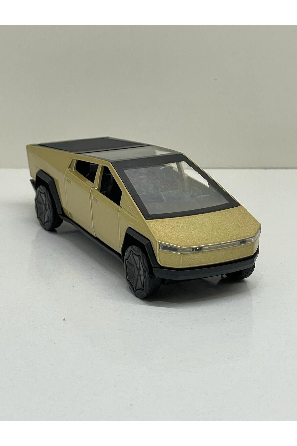 Shem Tesla Cyber Truck Koleksiyonluk Metal Sesli Işıklı Diest Car Oyuncak model Araba 12 cm
