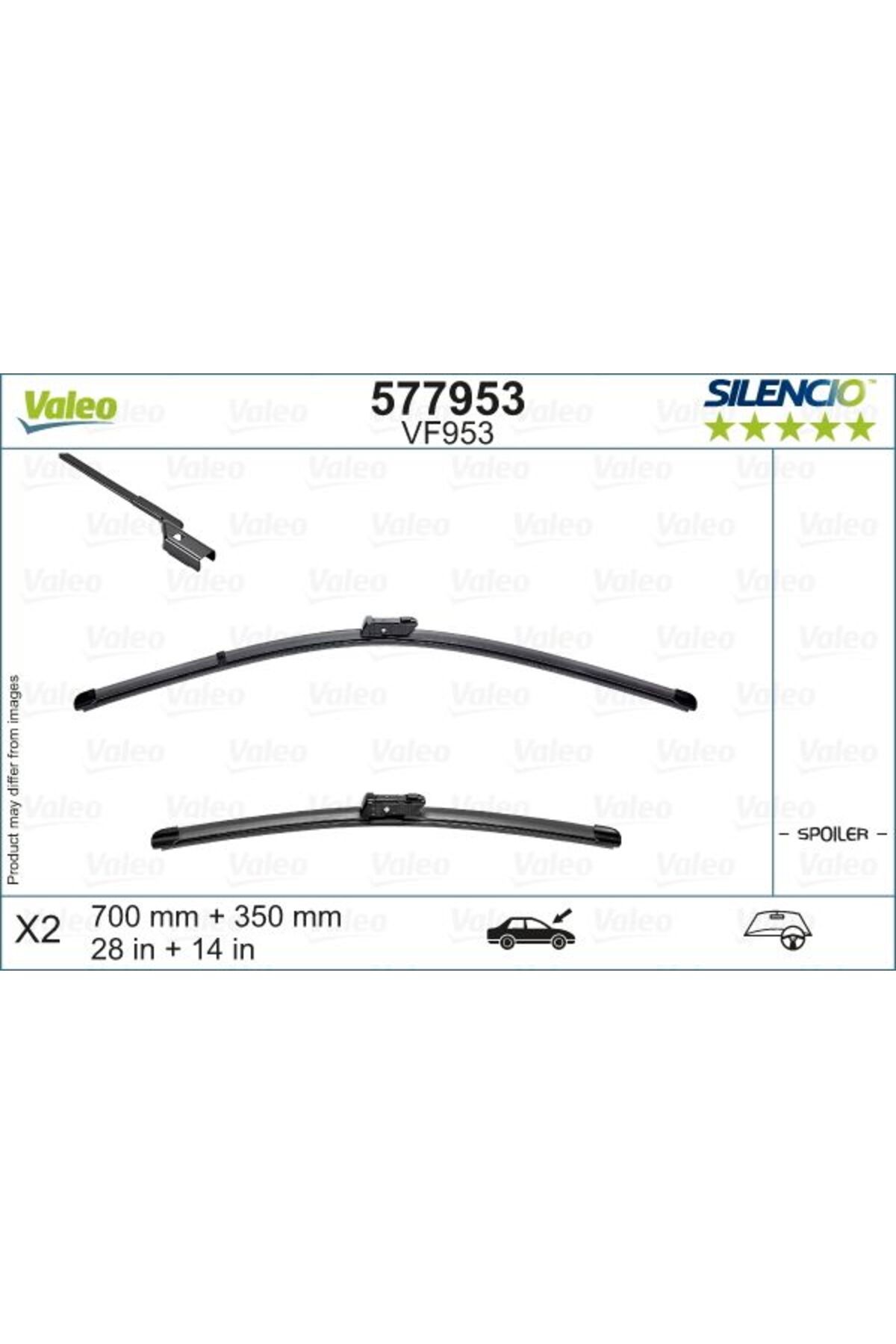 Valeo Sılecek Supurgesı Ford Fıesta Vıı 17 X Trm Flat Blade Vm953 (X2) / (710 345 MM)