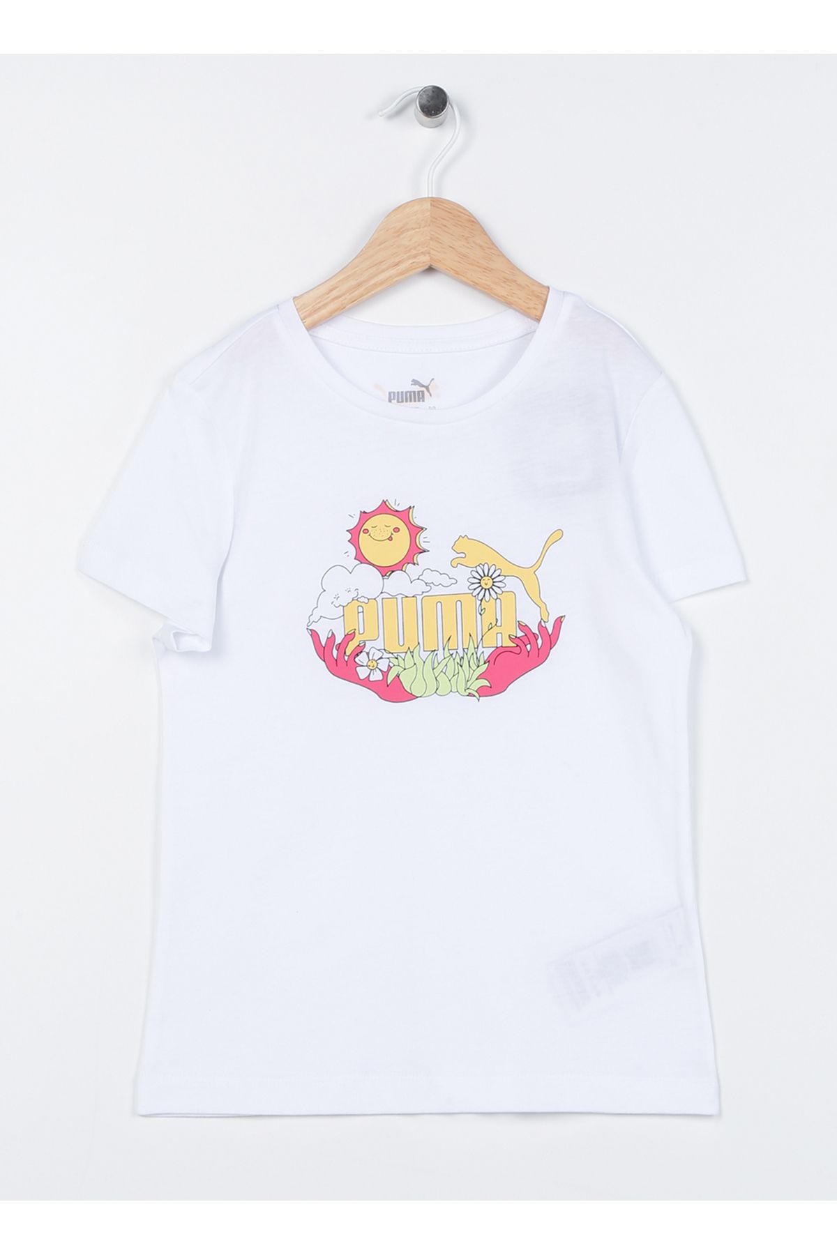 Puma Düz Beyaz Kız Çocuk T-shirt 67996703 Girl S Tee