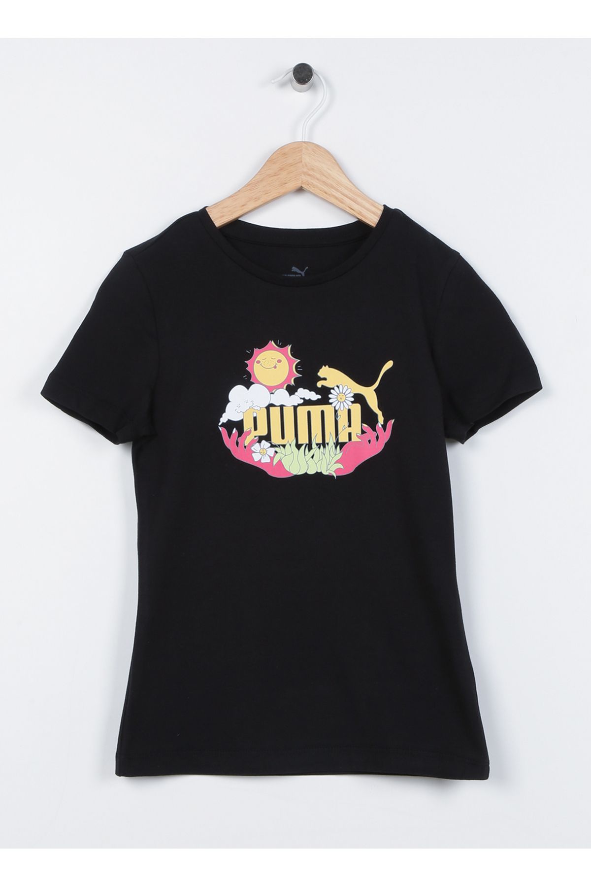 Puma Düz Siyah Kız Çocuk T-shirt 67996702 Girl S Tee