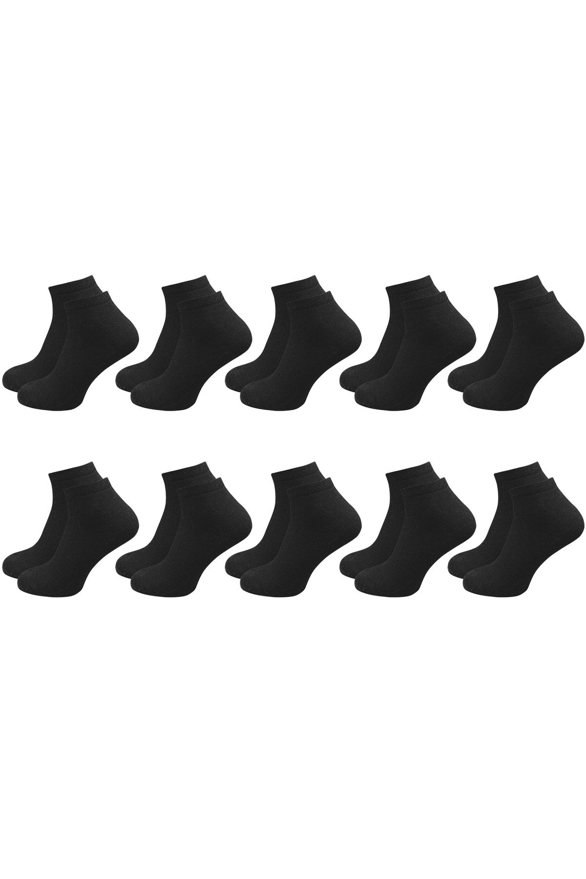 ANTHONY JACKSON 10 Çift Kutulu BAMBU Premium Bay-Bayan Patik Çorap - Bilek Boy Kısa Spor Koşu ve Yürüyüş Çorabı