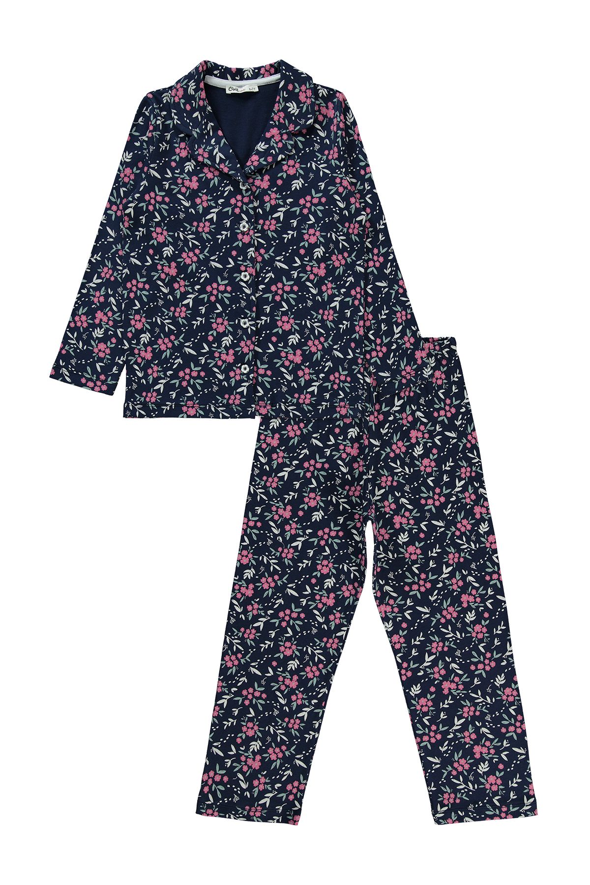 Civil Girls Kız Çocuk Pijama Takımı 10-13 Yaş Lacivert