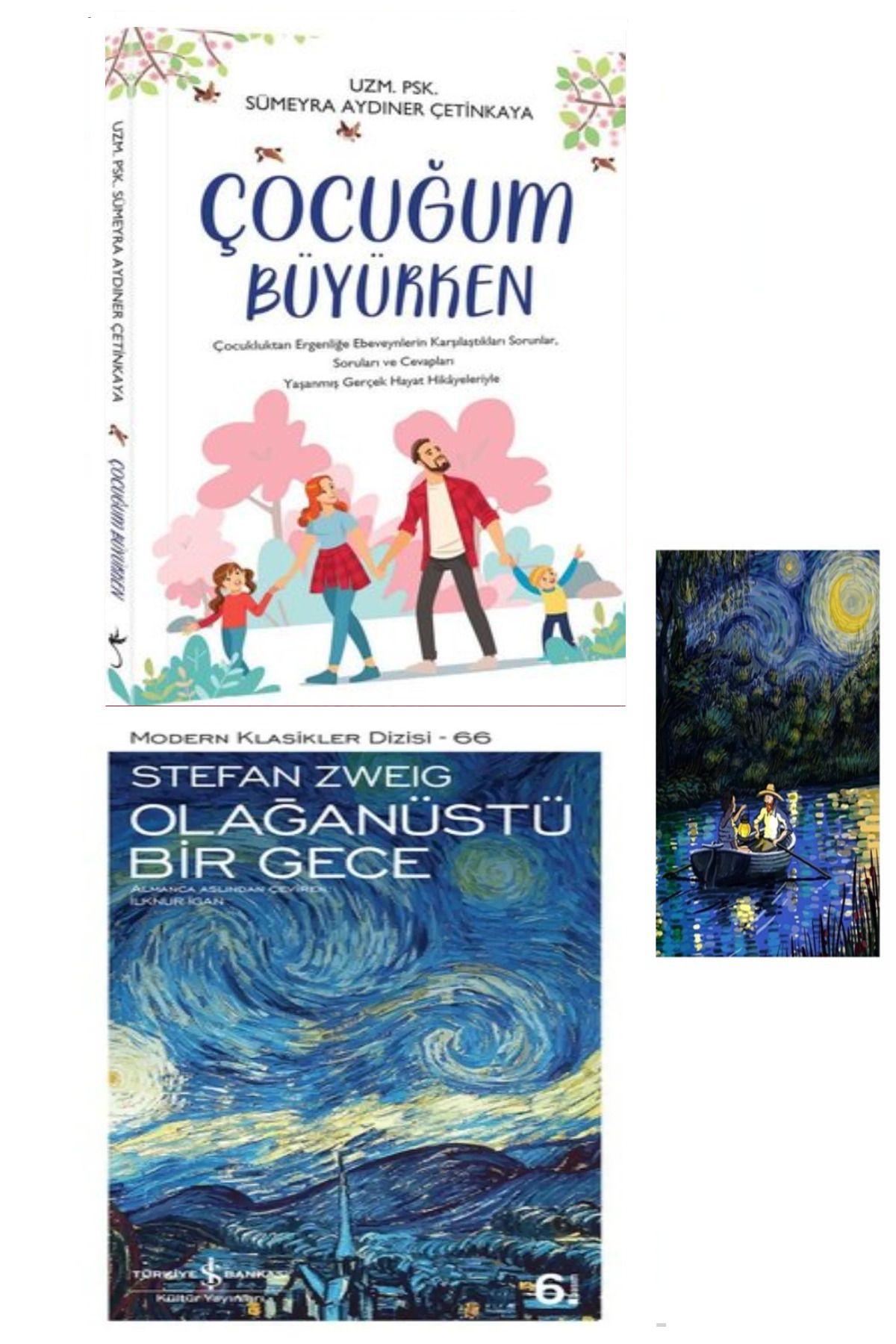 Türkiye İş Bankası Kültür Yayınları Çocuğum Büyürken - Sümeyra Aydıner Çetinkaya (Koleksiyon Kitap) – Olağanüstü Bir Gece + Stiker