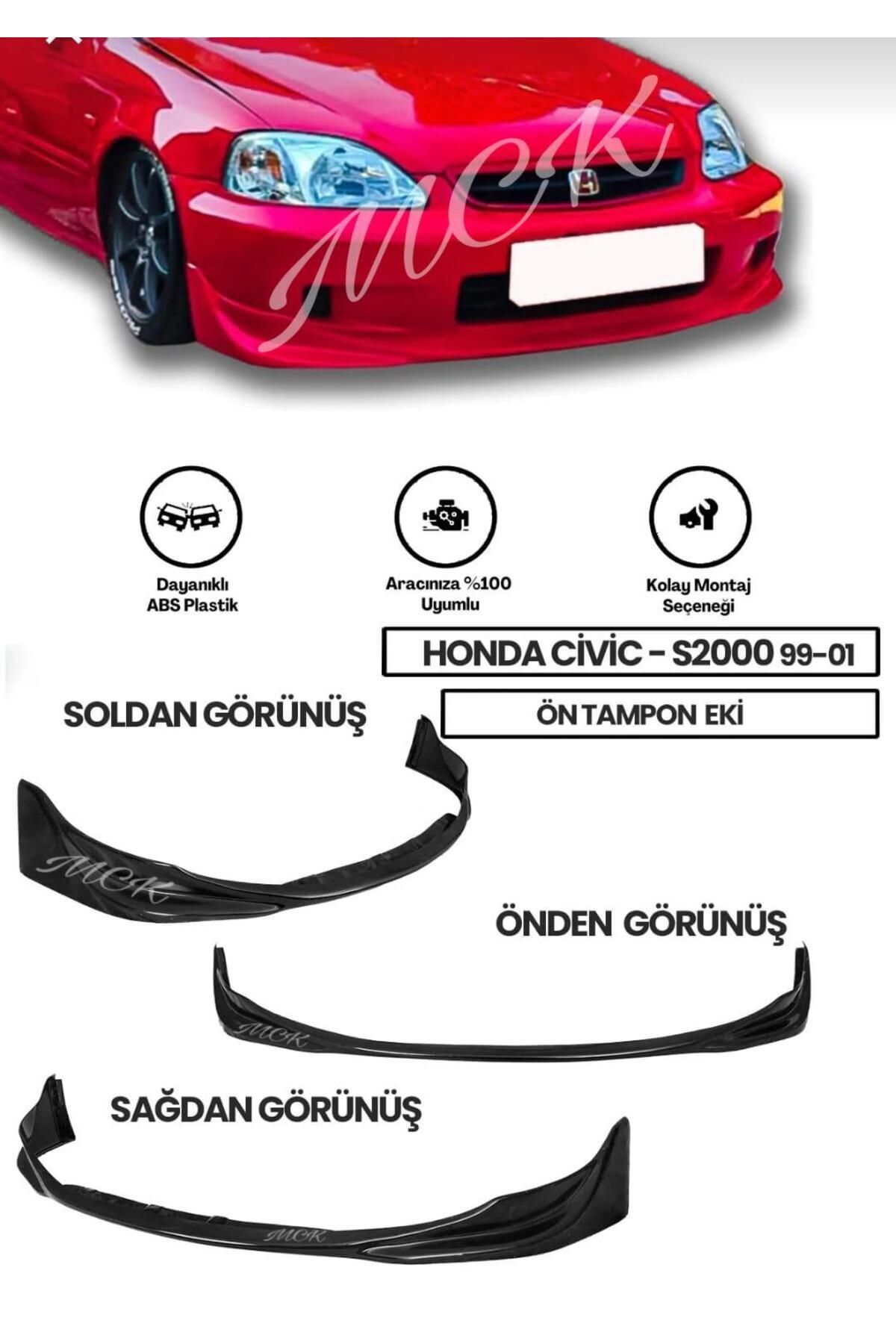 Honda Civic Vtec 2 S2000 Makyajsız Ön Ek (PLASTİK)