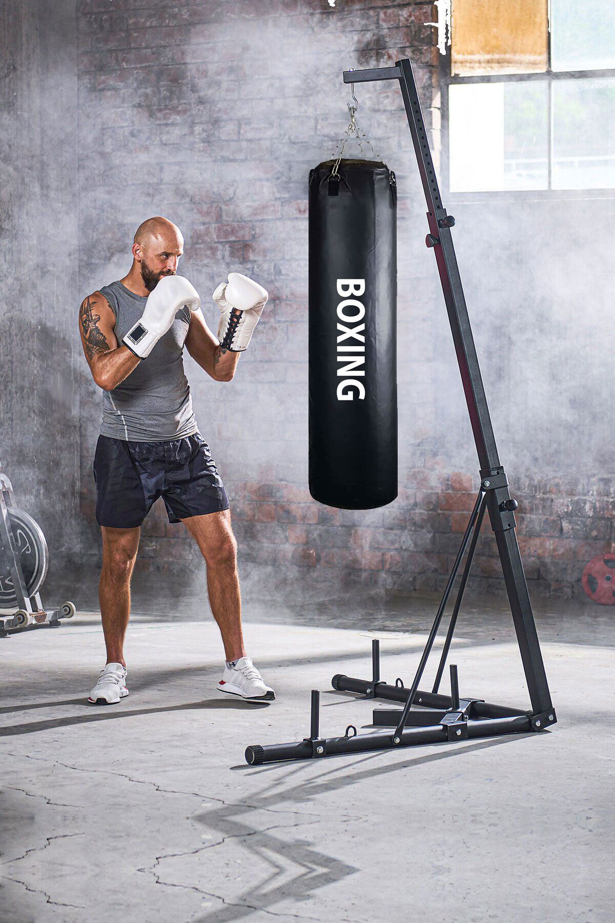 Spor Byfit Yırtılmaz Siyah Deluxe Boxing Boks Torbası
