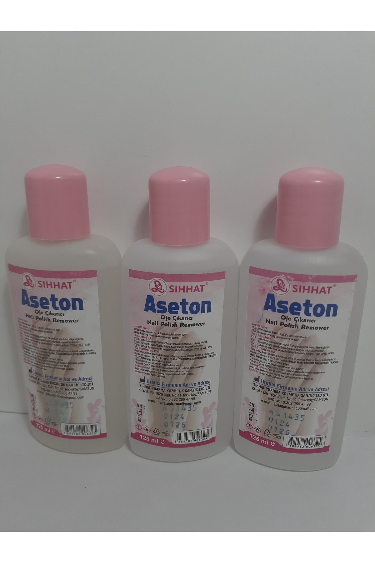 Sıhhat Pharma Sıhhat Aseton 125 ml X 3 Adet