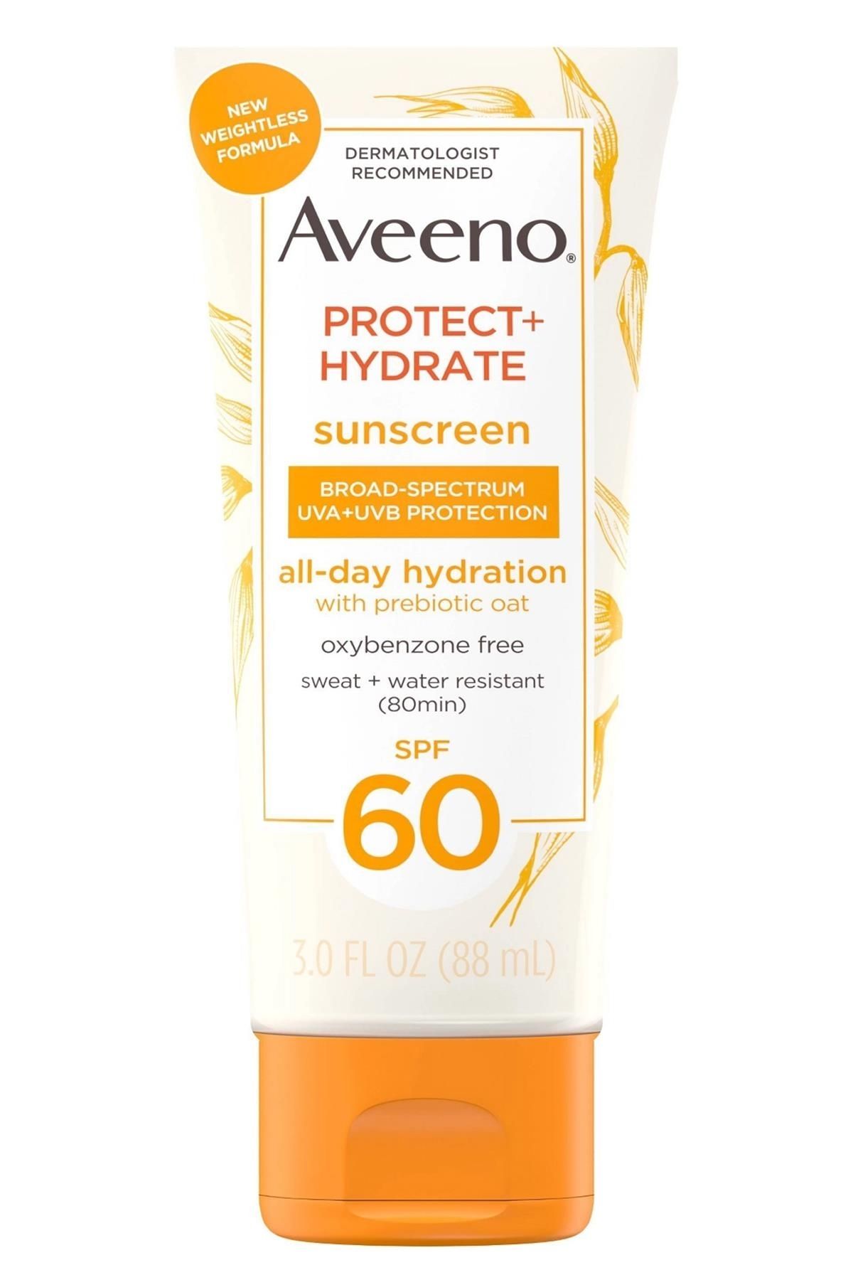 AVEENO Protect+Hydrate Sunscreen All-Day Hydration 60 Spf 88 ml