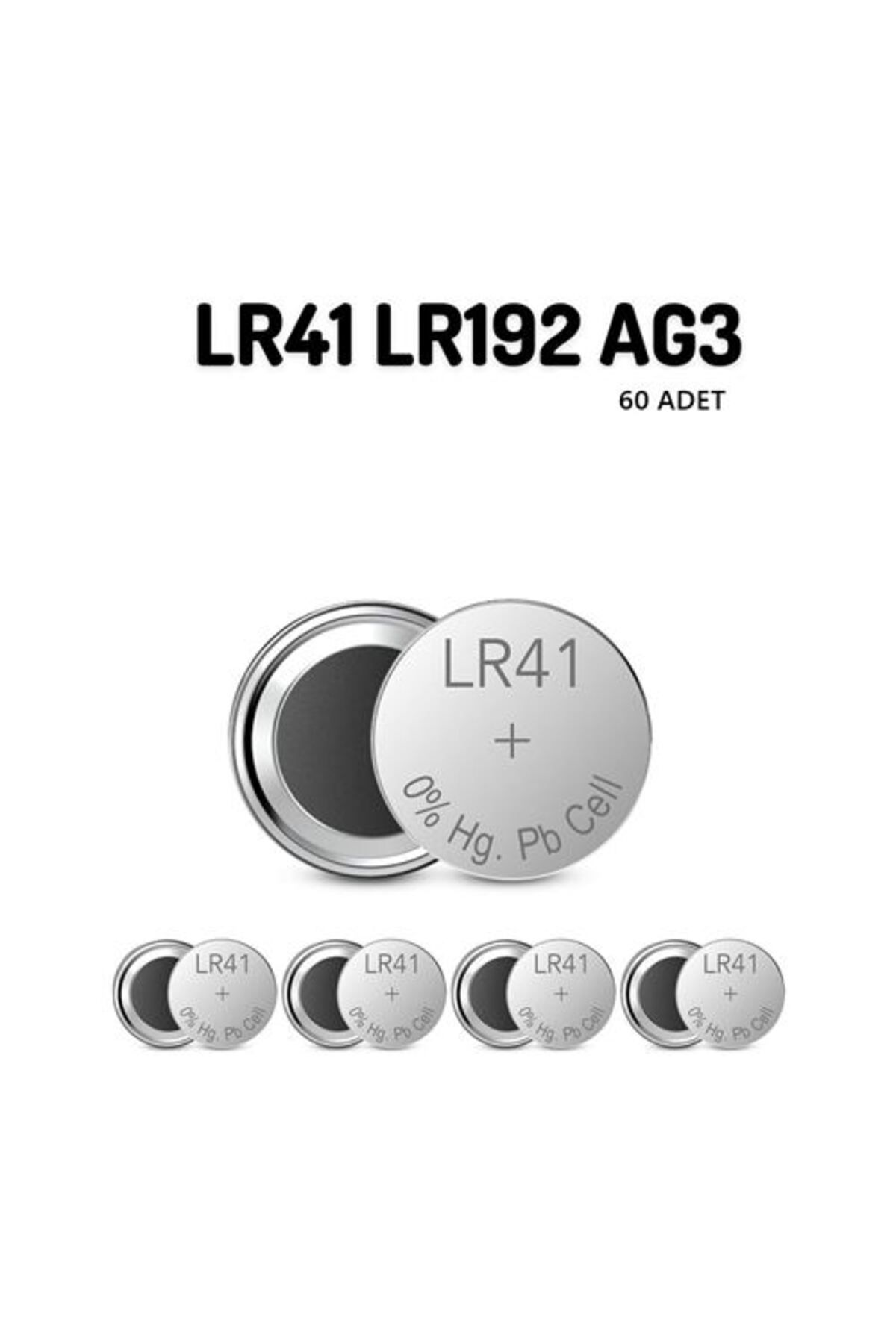 Store 50+10 ADET LR41 LR192 AG3 1.55V  Alkaline Pil